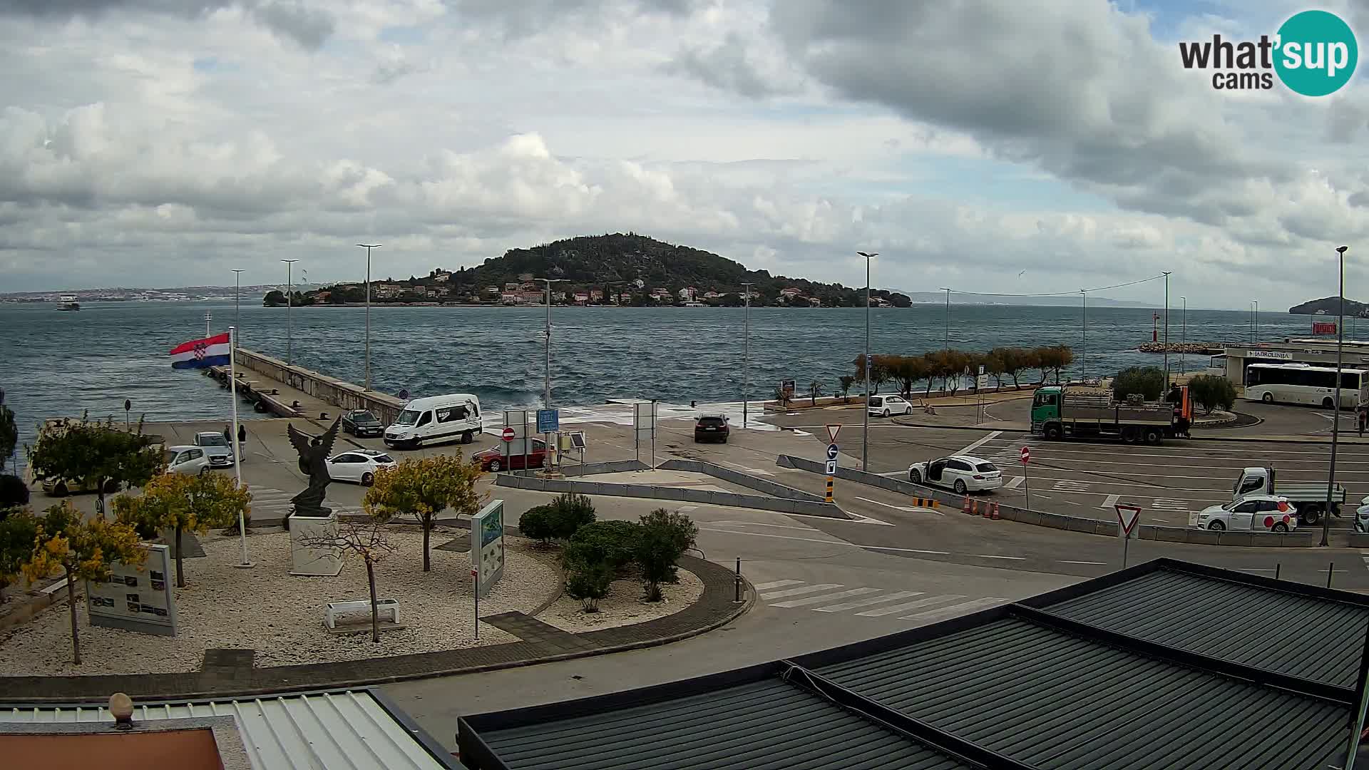 Webcam Ugliano – terminal traghetto da Preko a Zara