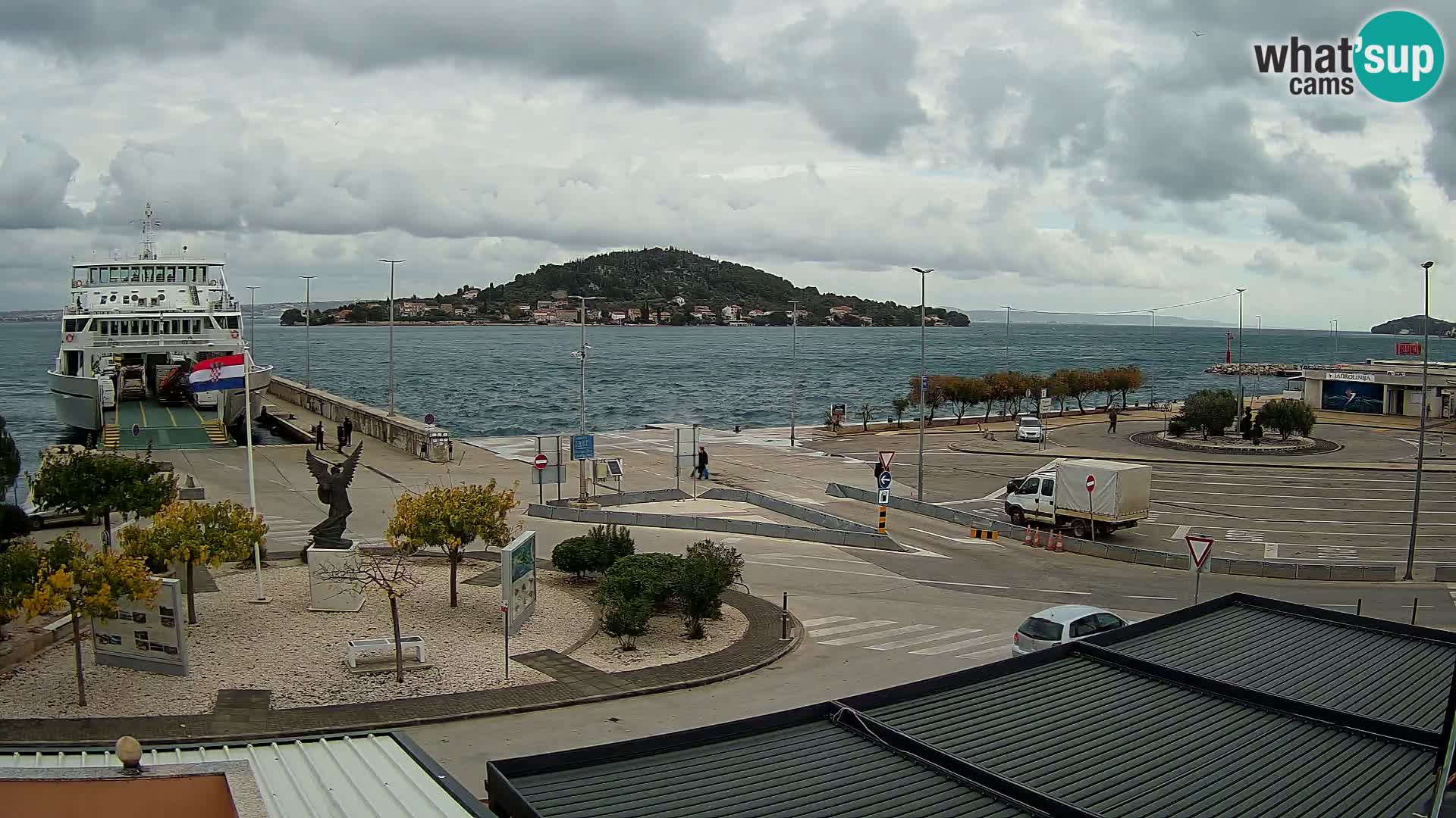 Webcam Ugliano – terminal traghetto da Preko a Zara