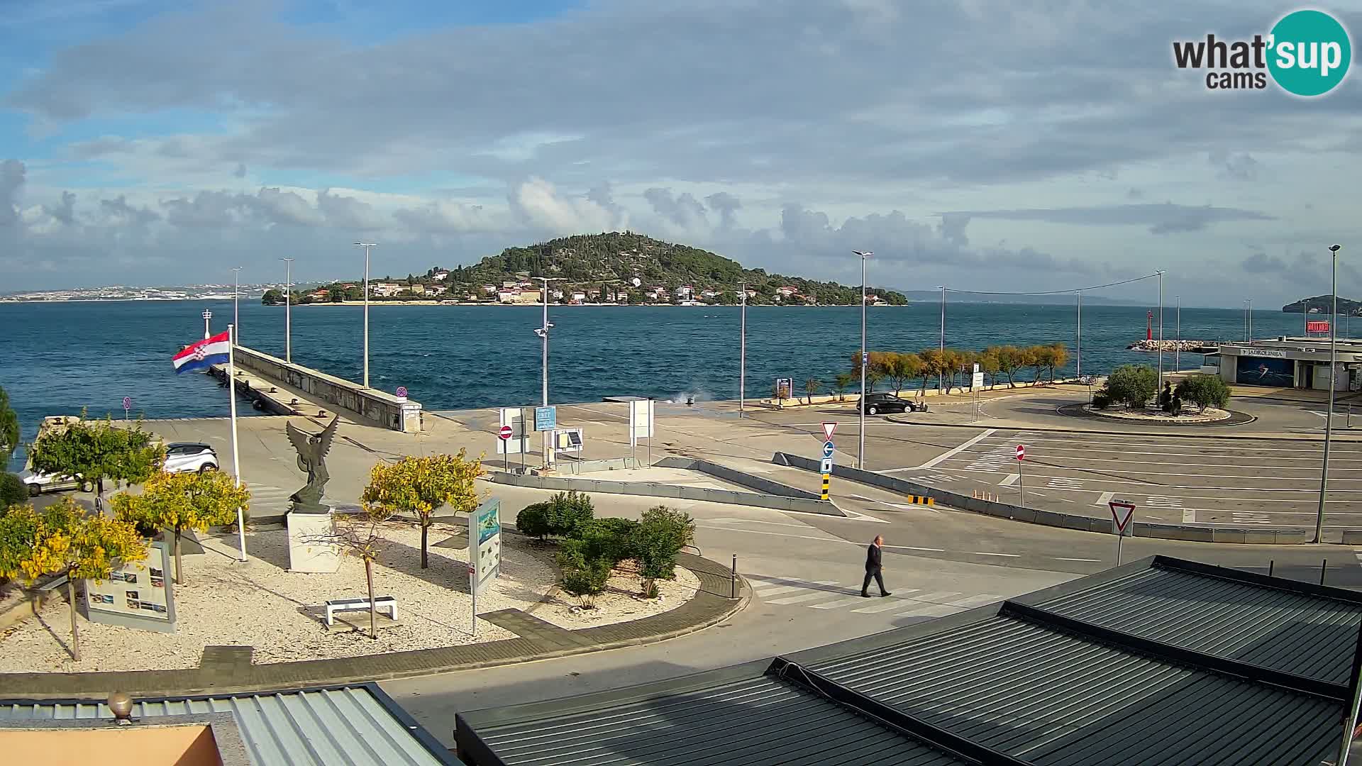 Webcam Ugliano – terminal traghetto da Preko a Zara