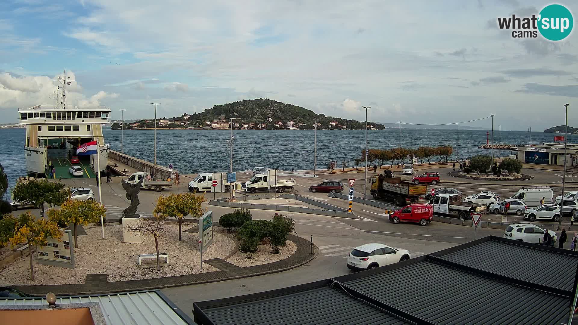 Webcam Ugliano – terminal traghetto da Preko a Zara