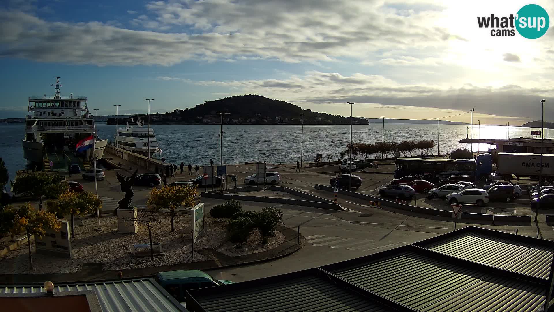 Web kamera Ugljan – Preko trajekt za Zadar