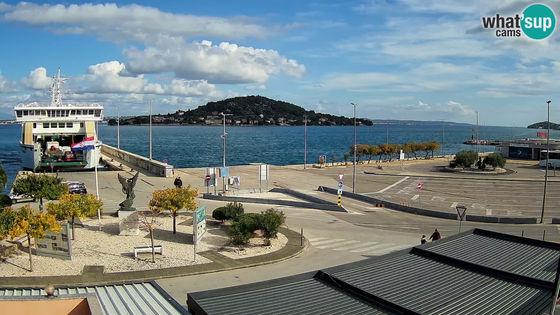 Web kamera Ugljan – Preko trajekt za Zadar