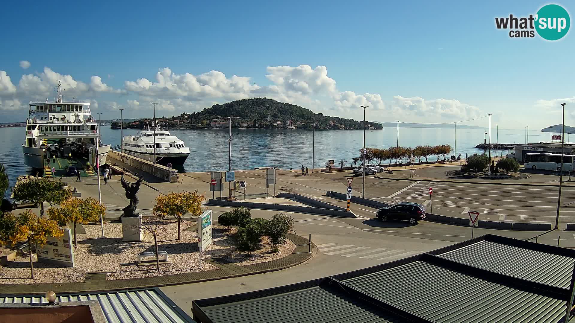 Web kamera Ugljan – Preko trajekt za Zadar