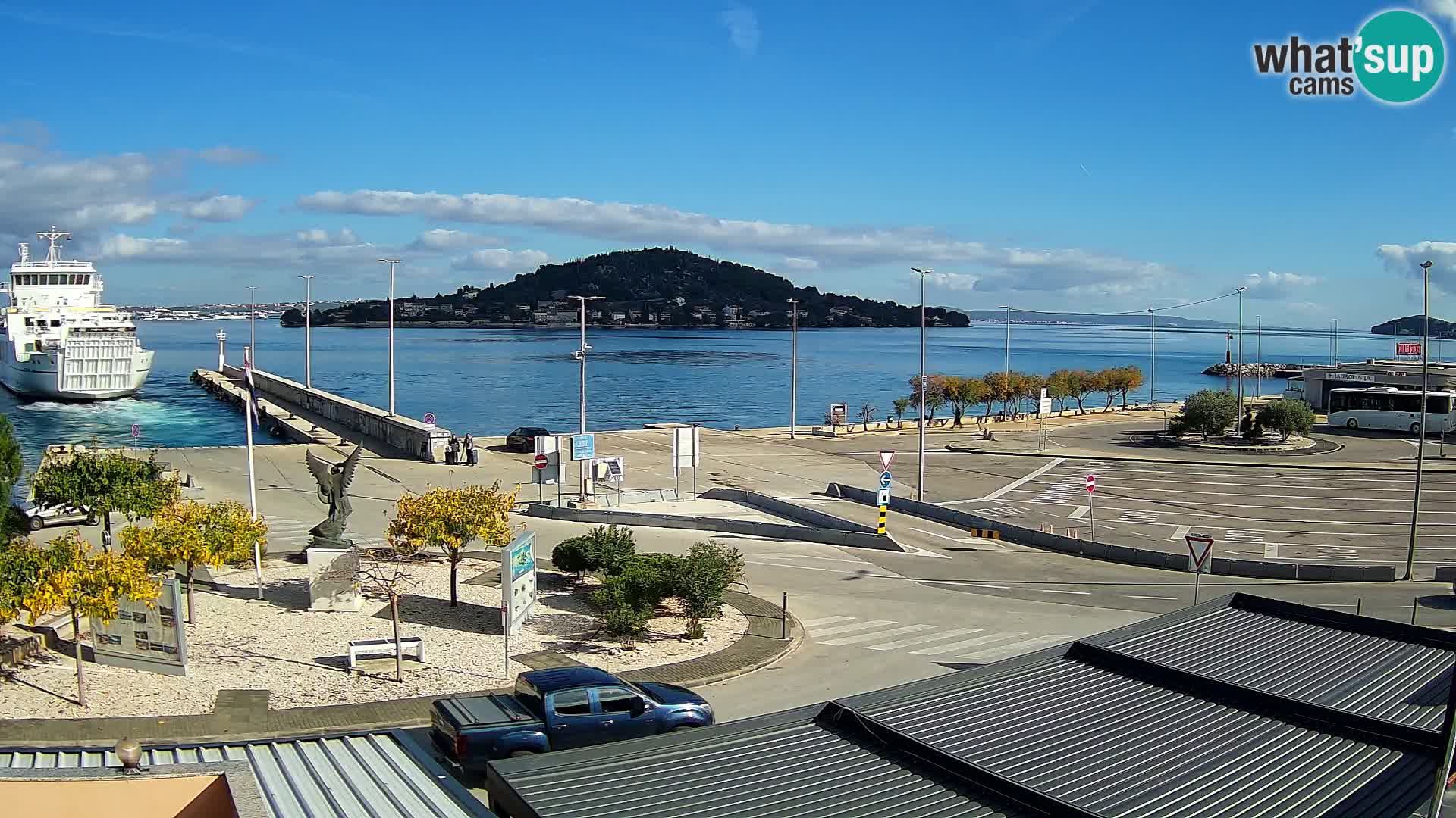 Spletna kamera Ugljan – trajekt Preko – Zadar