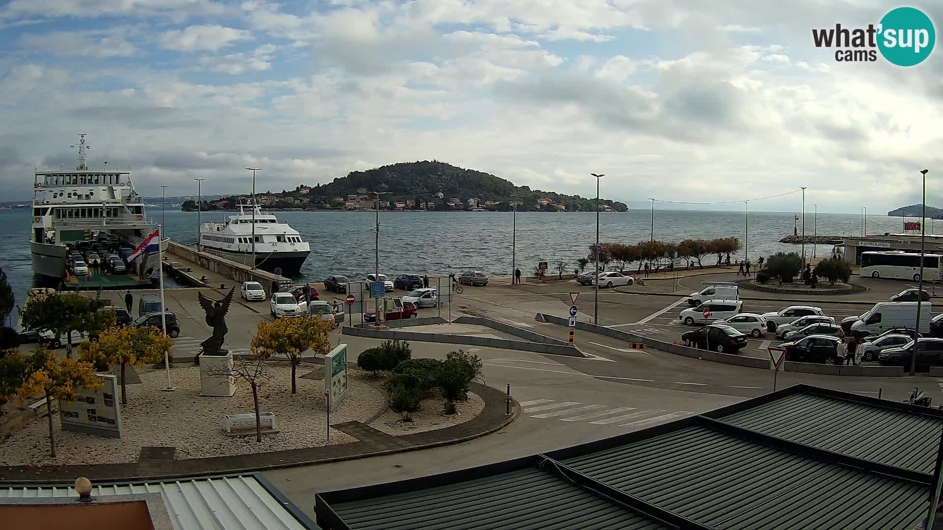 Web kamera Ugljan – Preko trajekt za Zadar