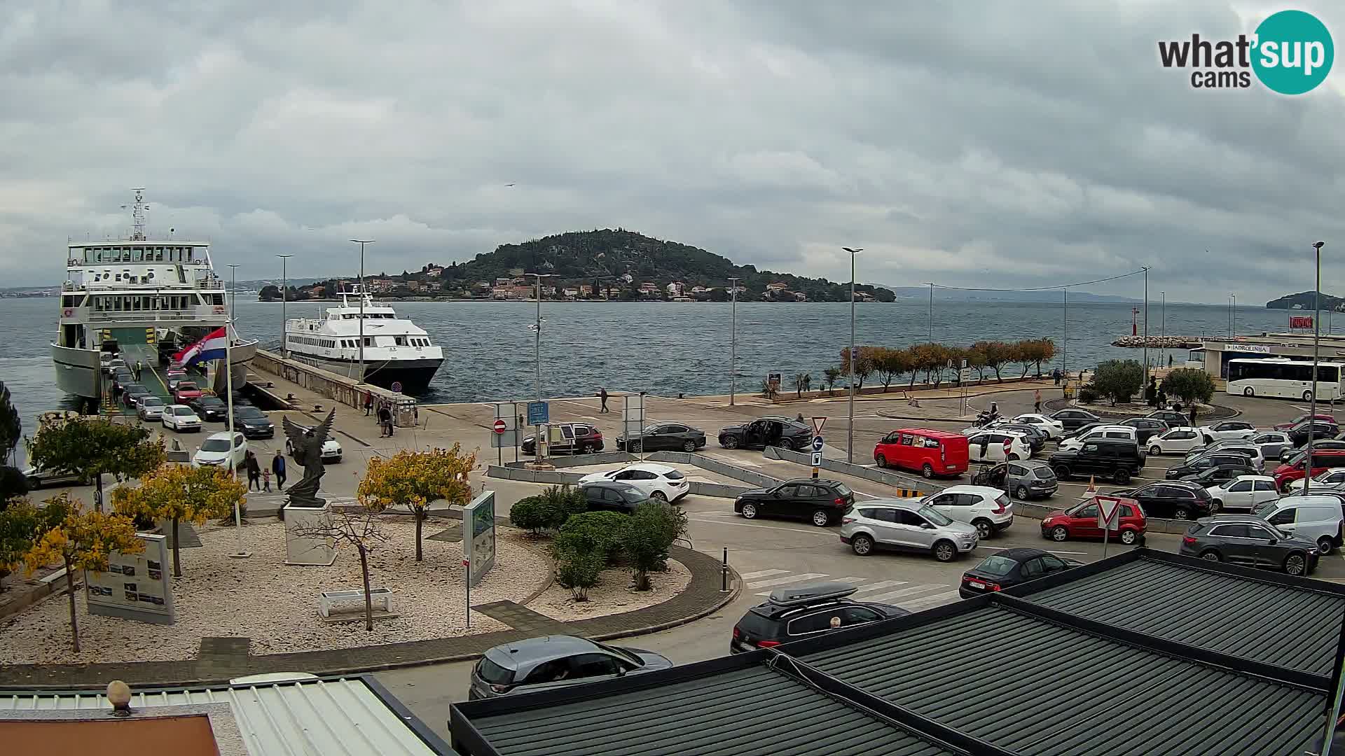 Webcam Ugliano – terminal traghetto da Preko a Zara