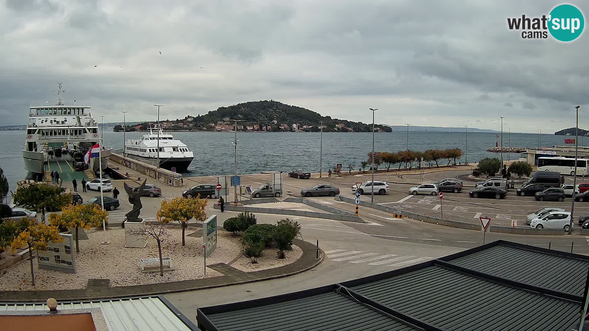 Web kamera Ugljan – Preko trajekt za Zadar