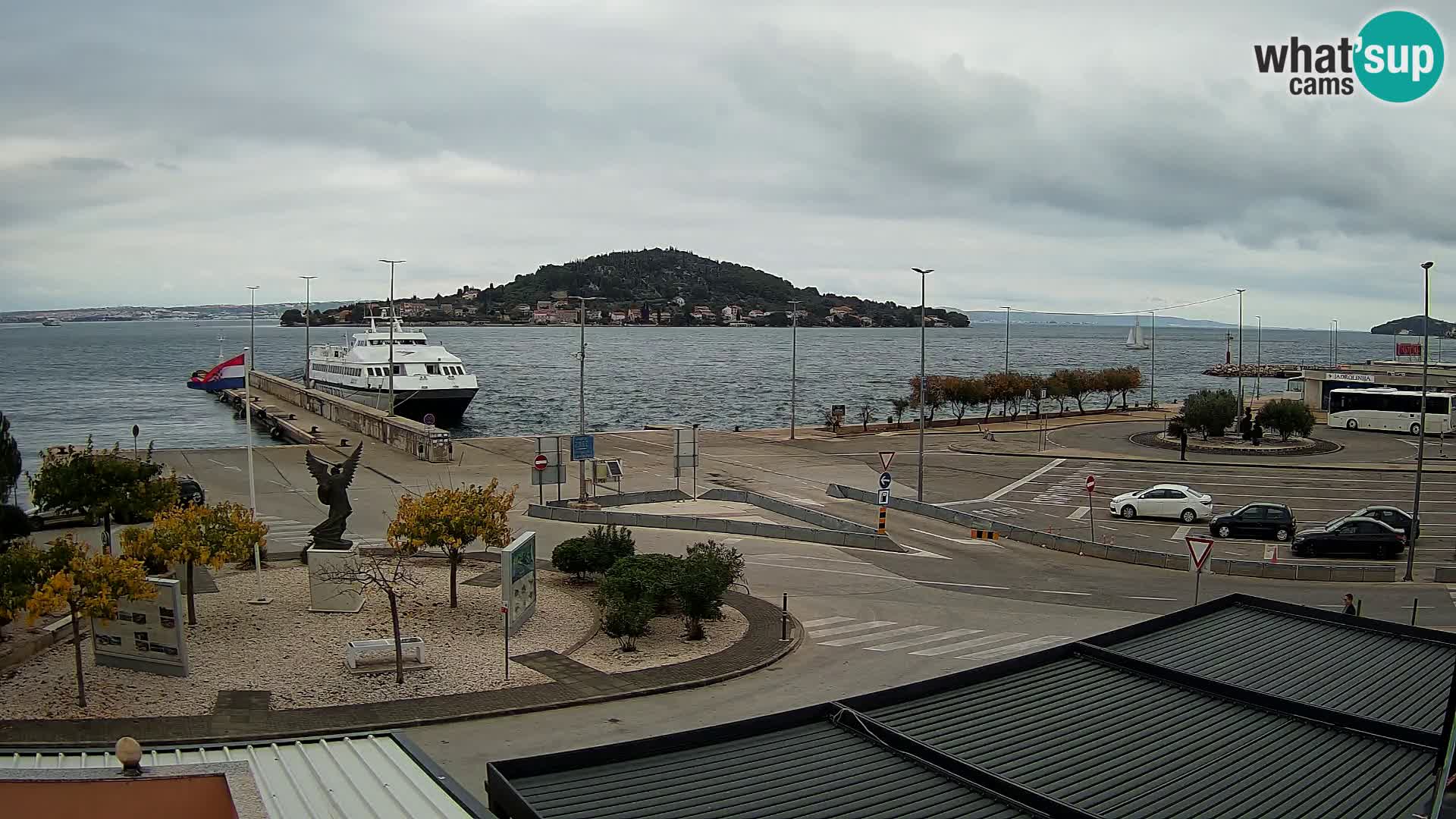 Webcam Ugliano – terminal traghetto da Preko a Zara