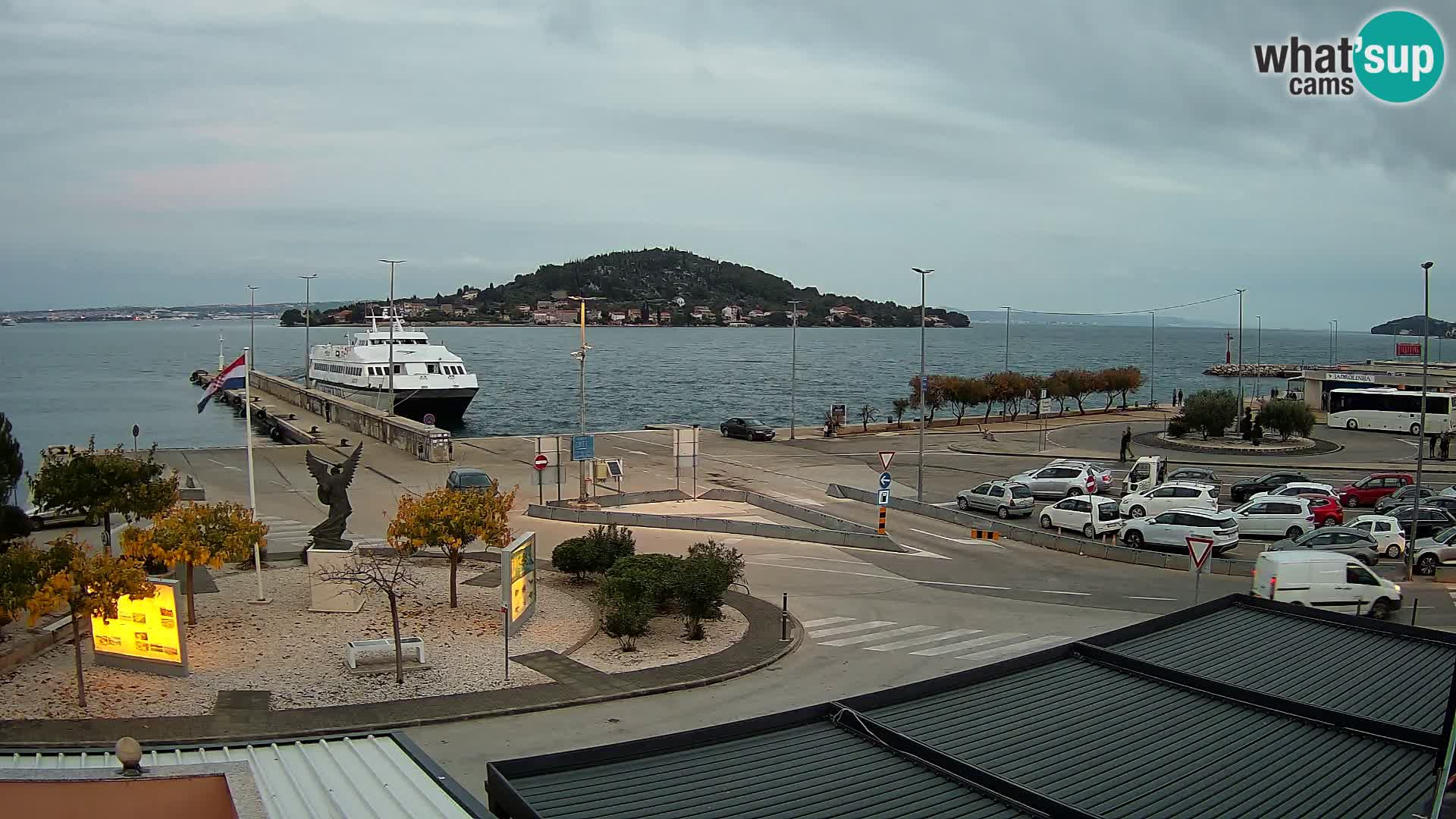 Web kamera Ugljan – Preko trajekt za Zadar
