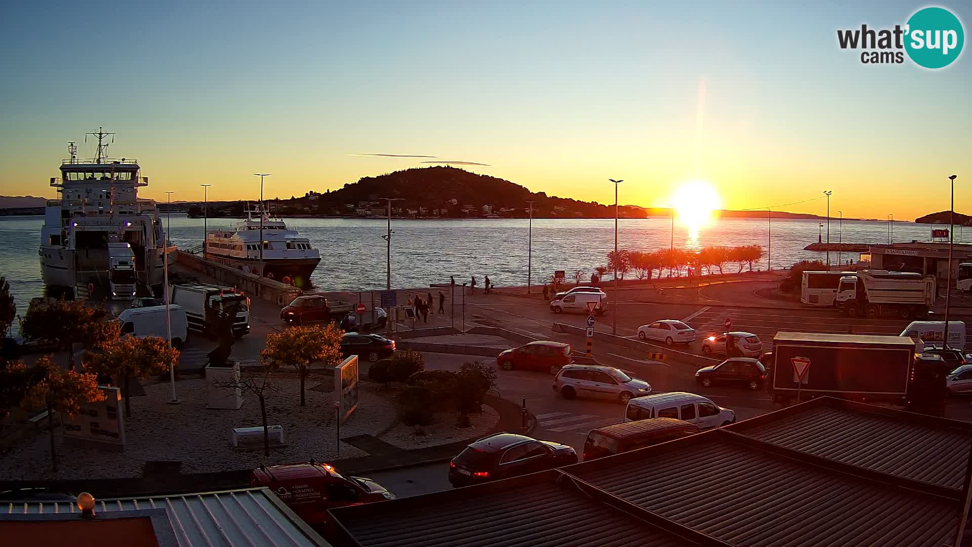 Webcam Ugliano – terminal traghetto da Preko a Zara