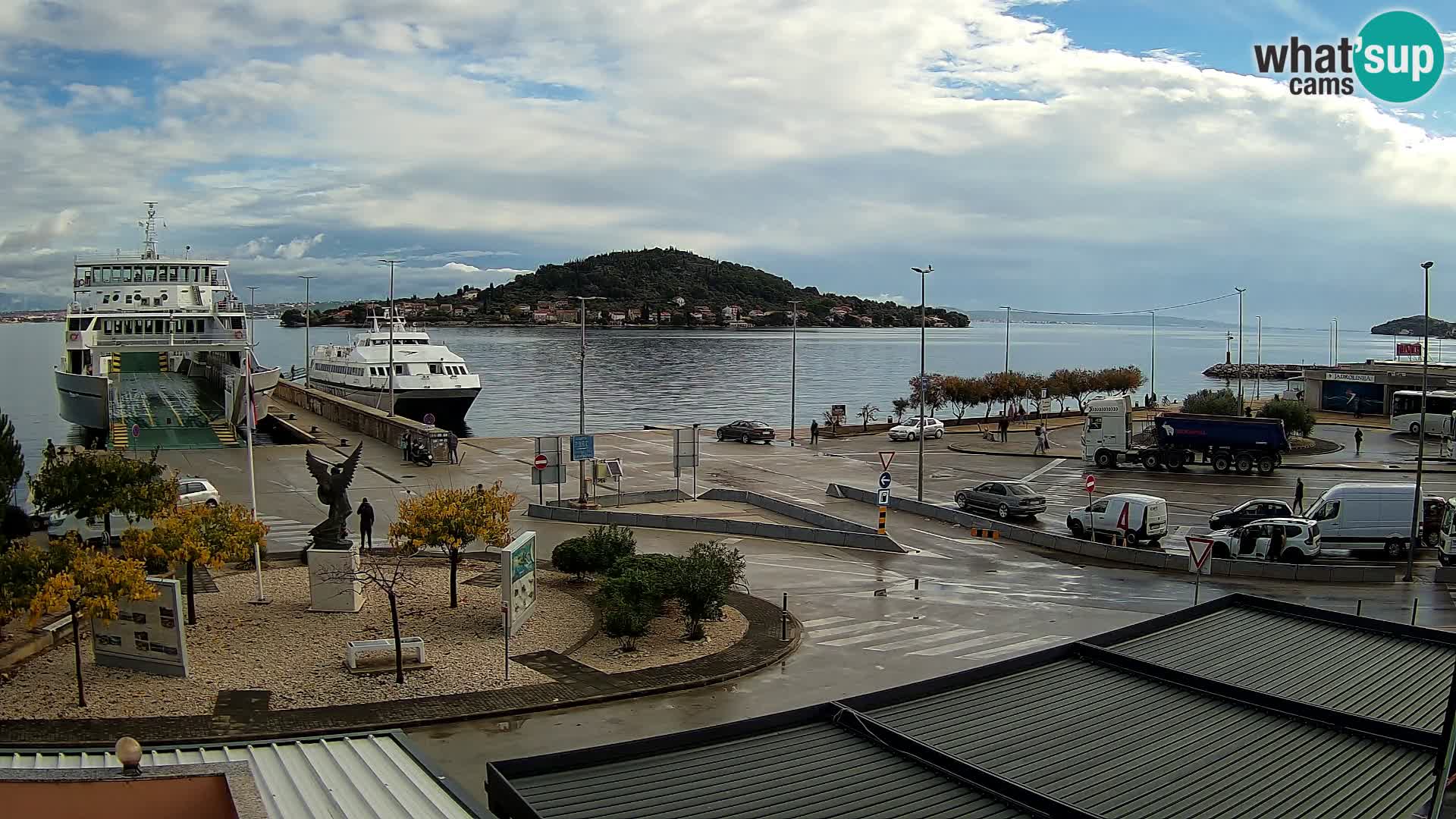 Spletna kamera Ugljan – trajekt Preko – Zadar