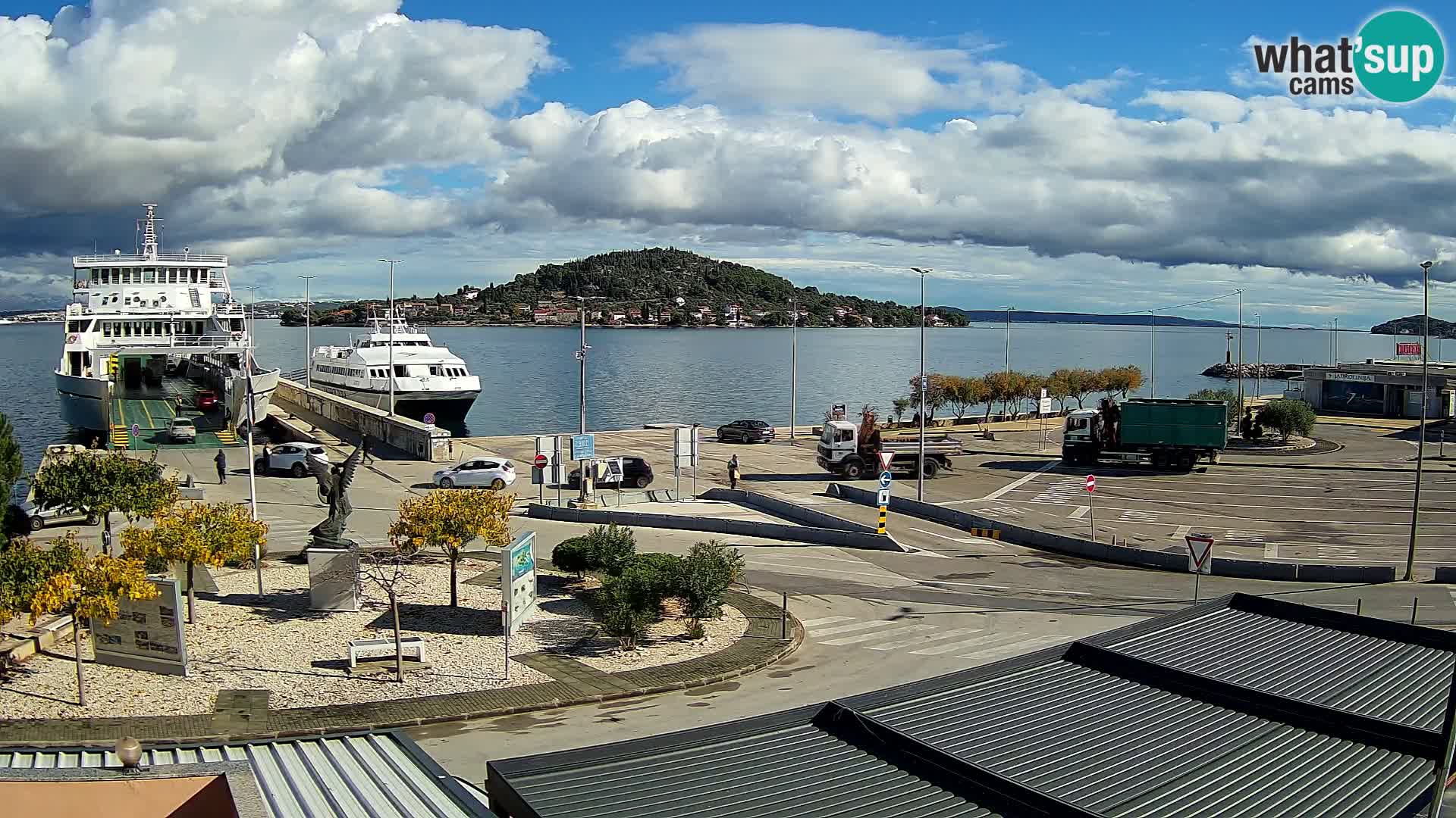 Web kamera Ugljan – Preko trajekt za Zadar