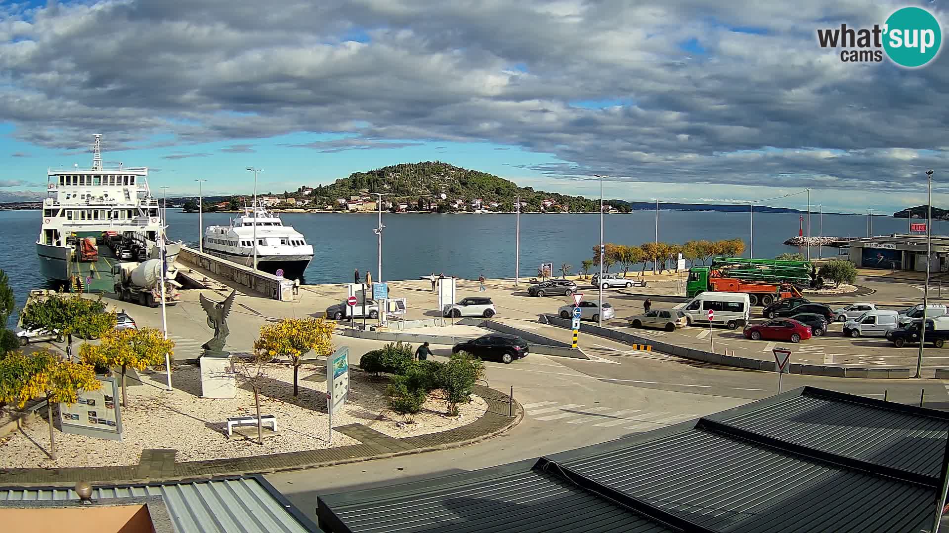 Web kamera Ugljan – Preko trajekt za Zadar