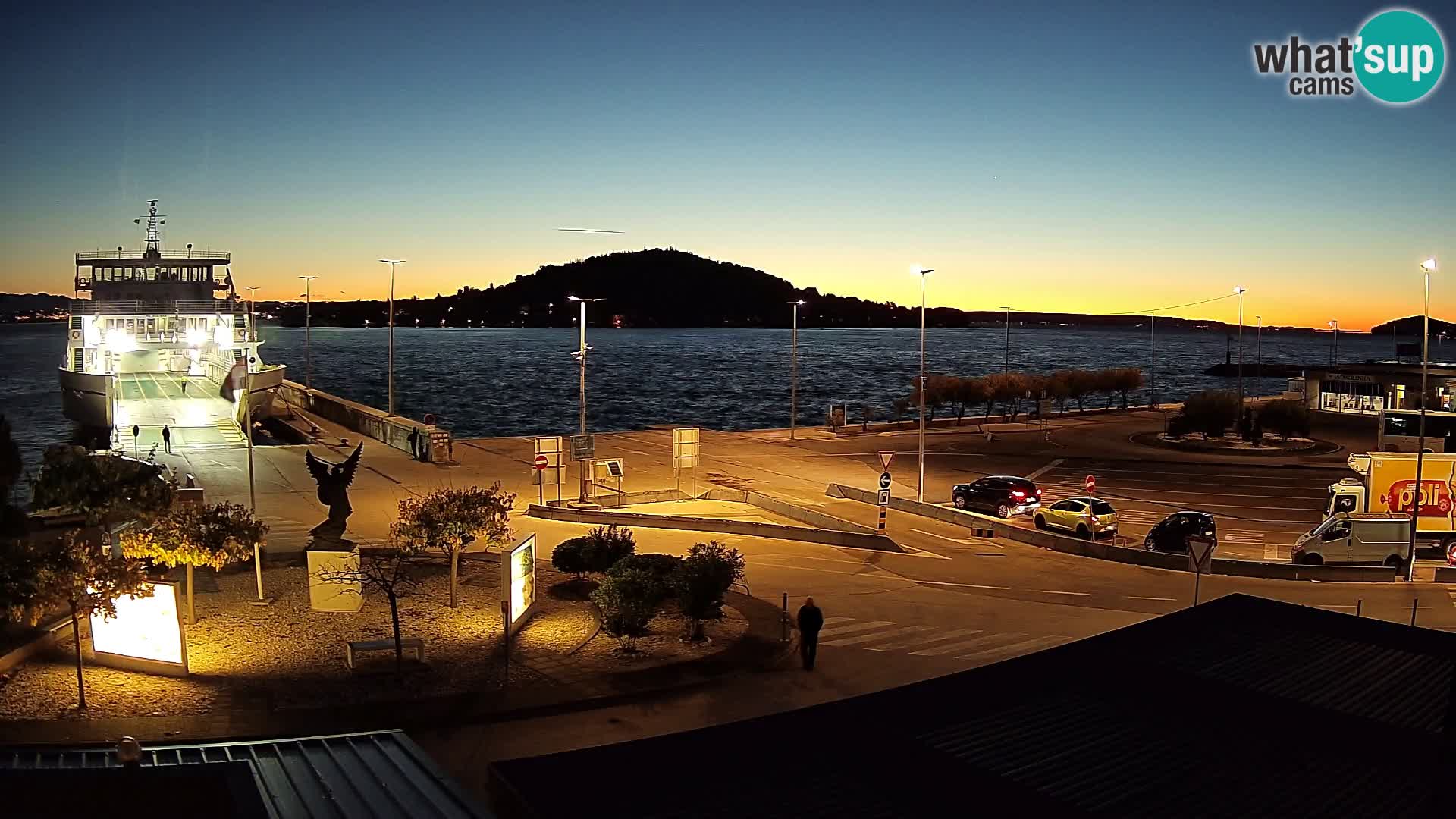 Web kamera Ugljan – Preko trajekt za Zadar