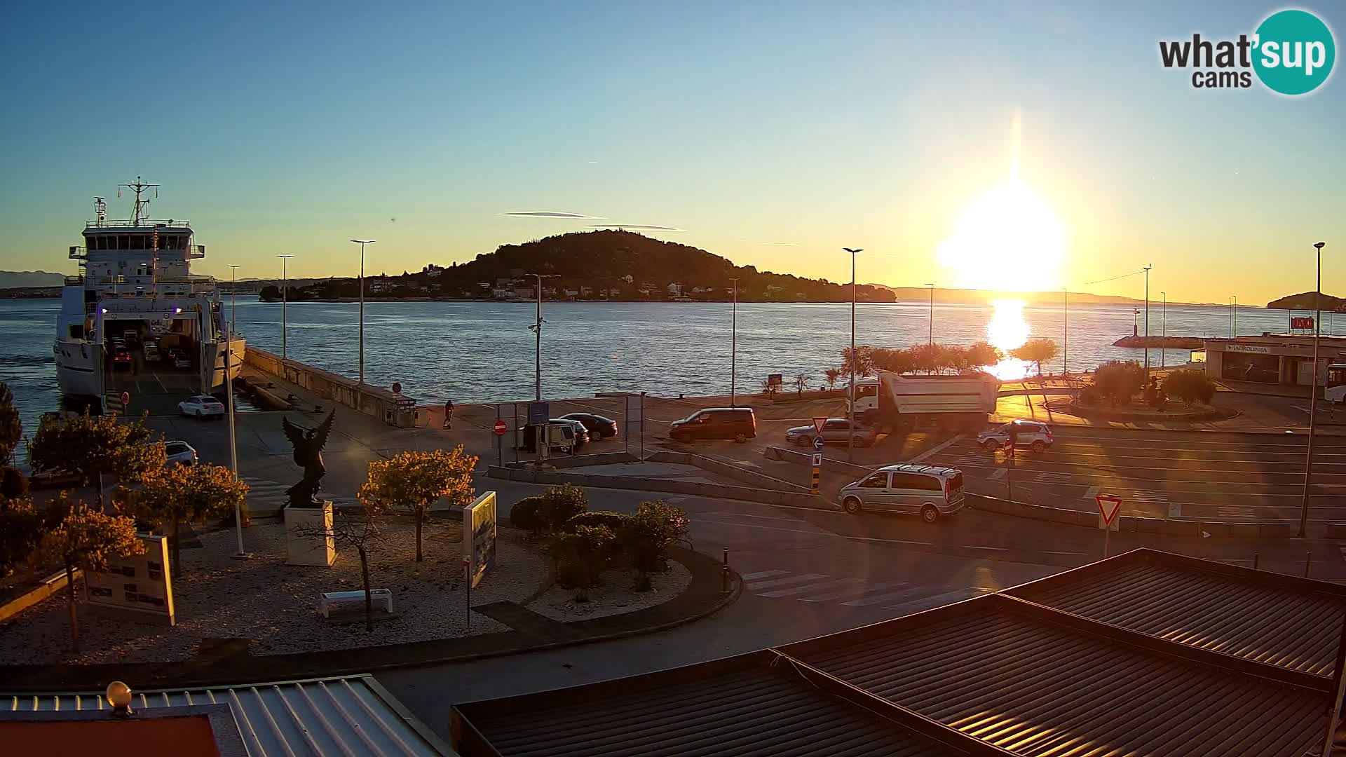 Webcam Ugljan – Preko Ferry to Zadar