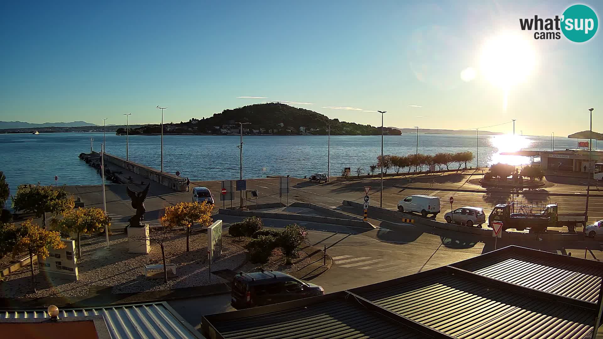 Web kamera Ugljan – Preko trajekt za Zadar