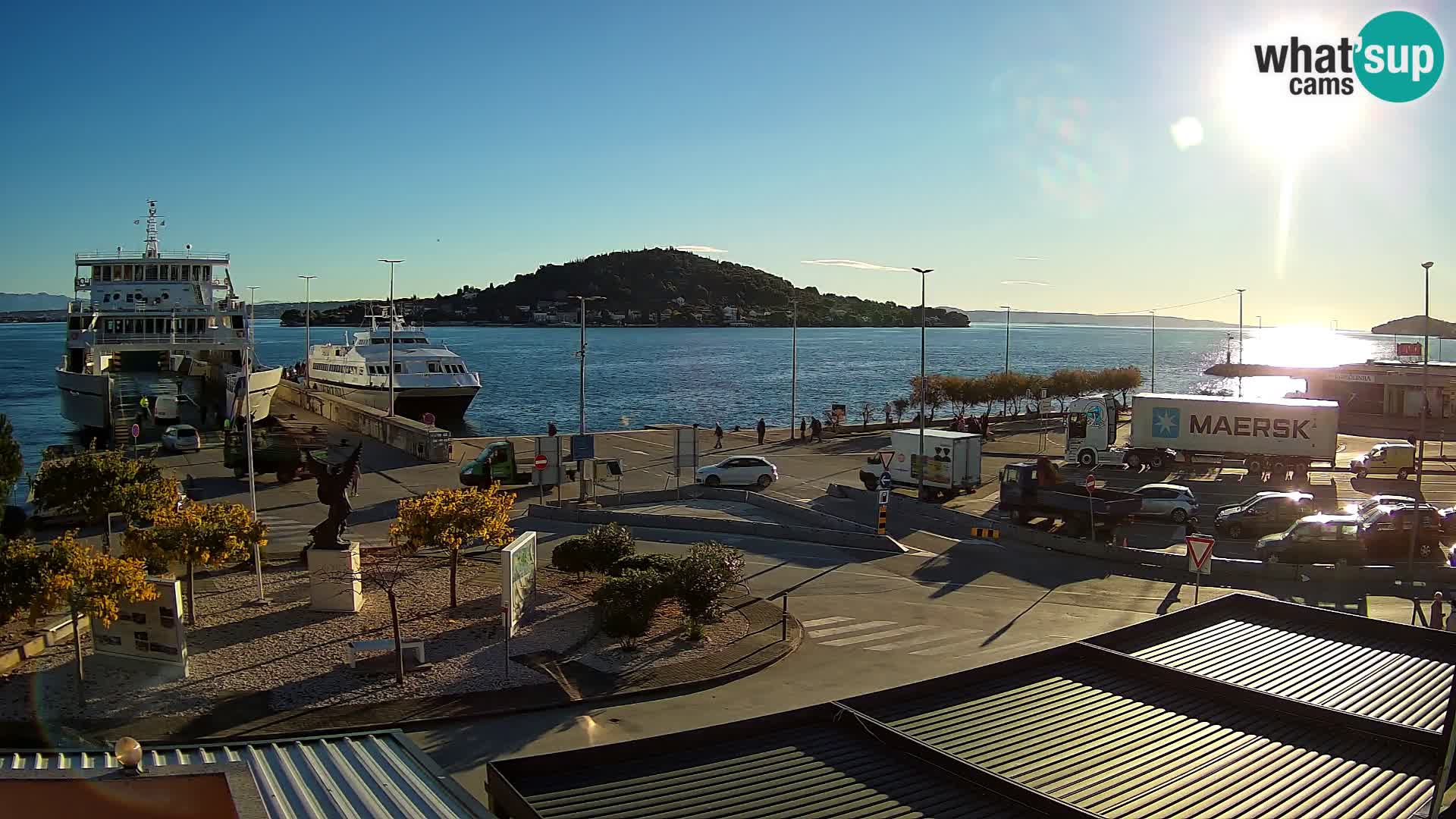 Spletna kamera Ugljan – trajekt Preko – Zadar