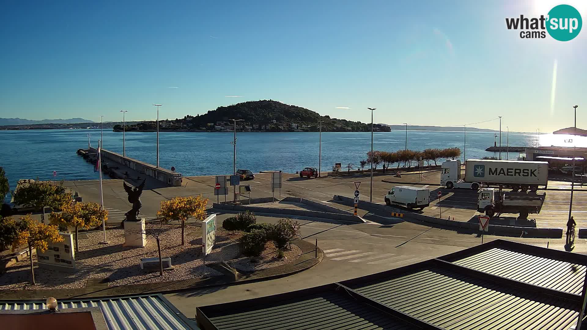 Spletna kamera Ugljan – trajekt Preko – Zadar