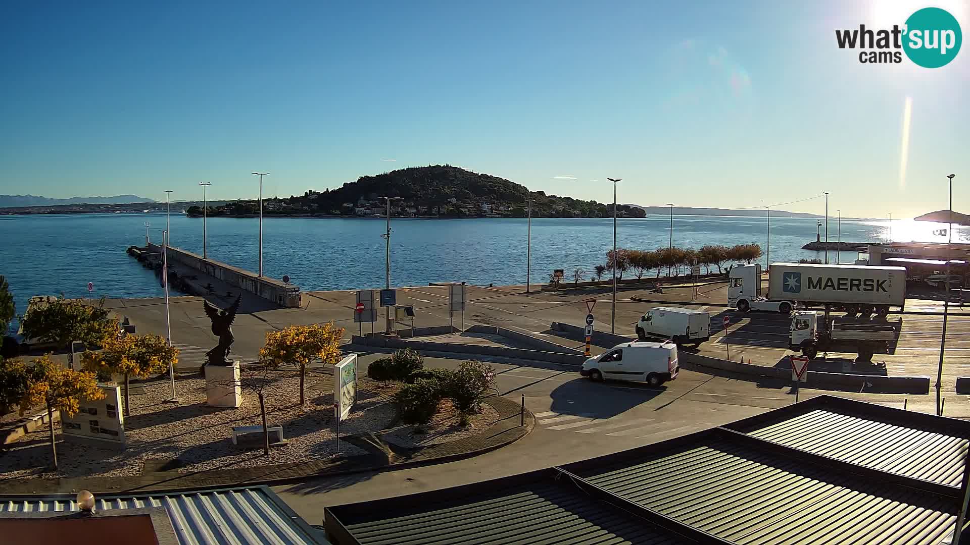 Spletna kamera Ugljan – trajekt Preko – Zadar