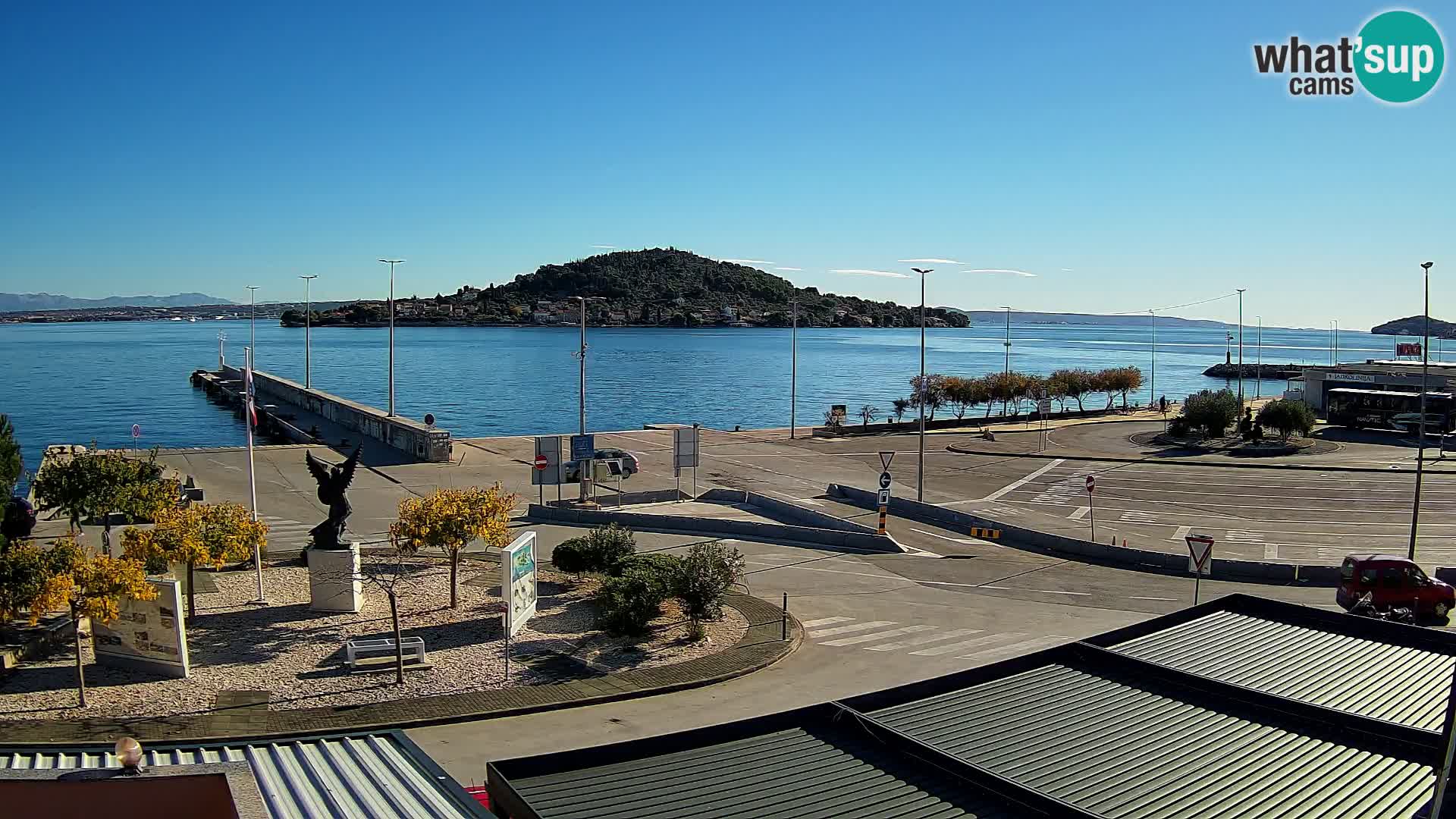 Webcam Ugliano – terminal traghetto da Preko a Zara