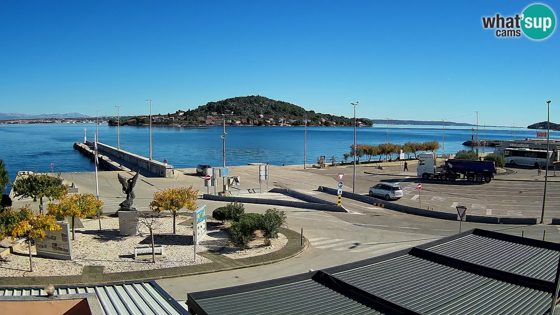 Webcam Ugliano – terminal traghetto da Preko a Zara