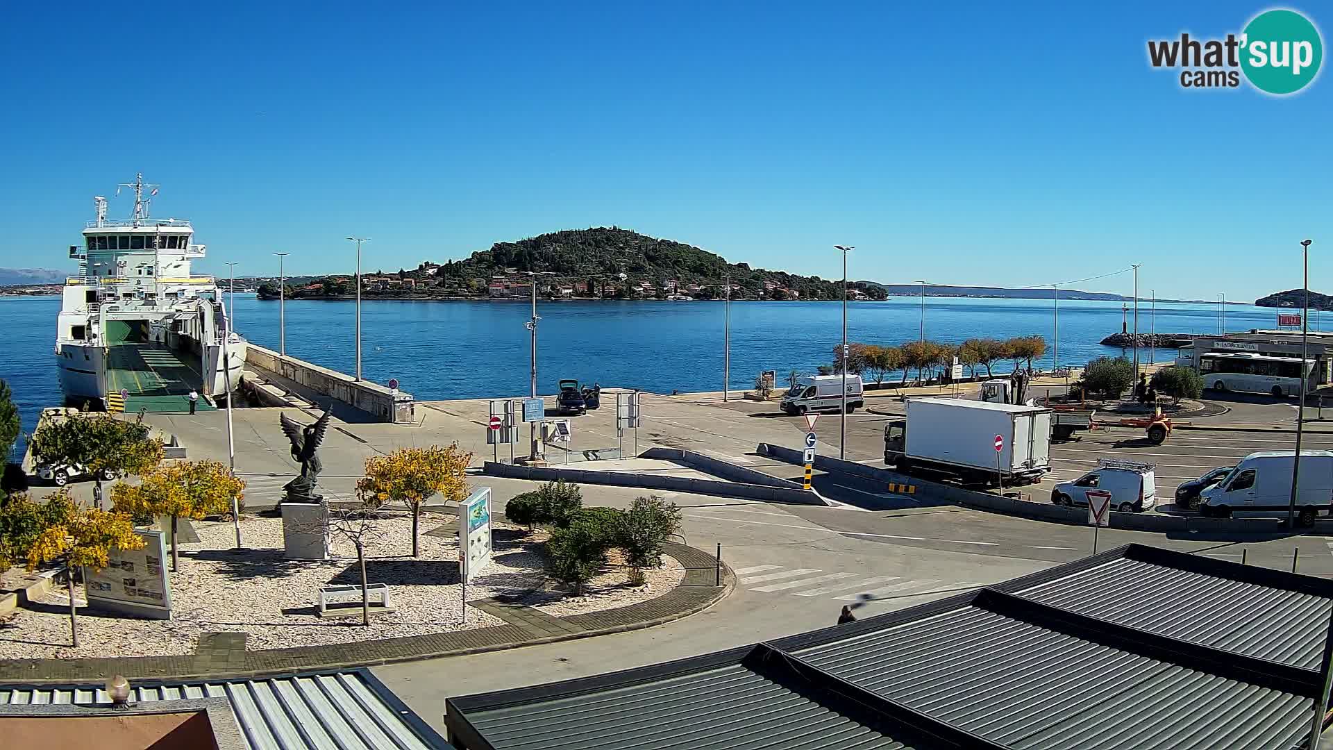 Webcam Ugliano – terminal traghetto da Preko a Zara