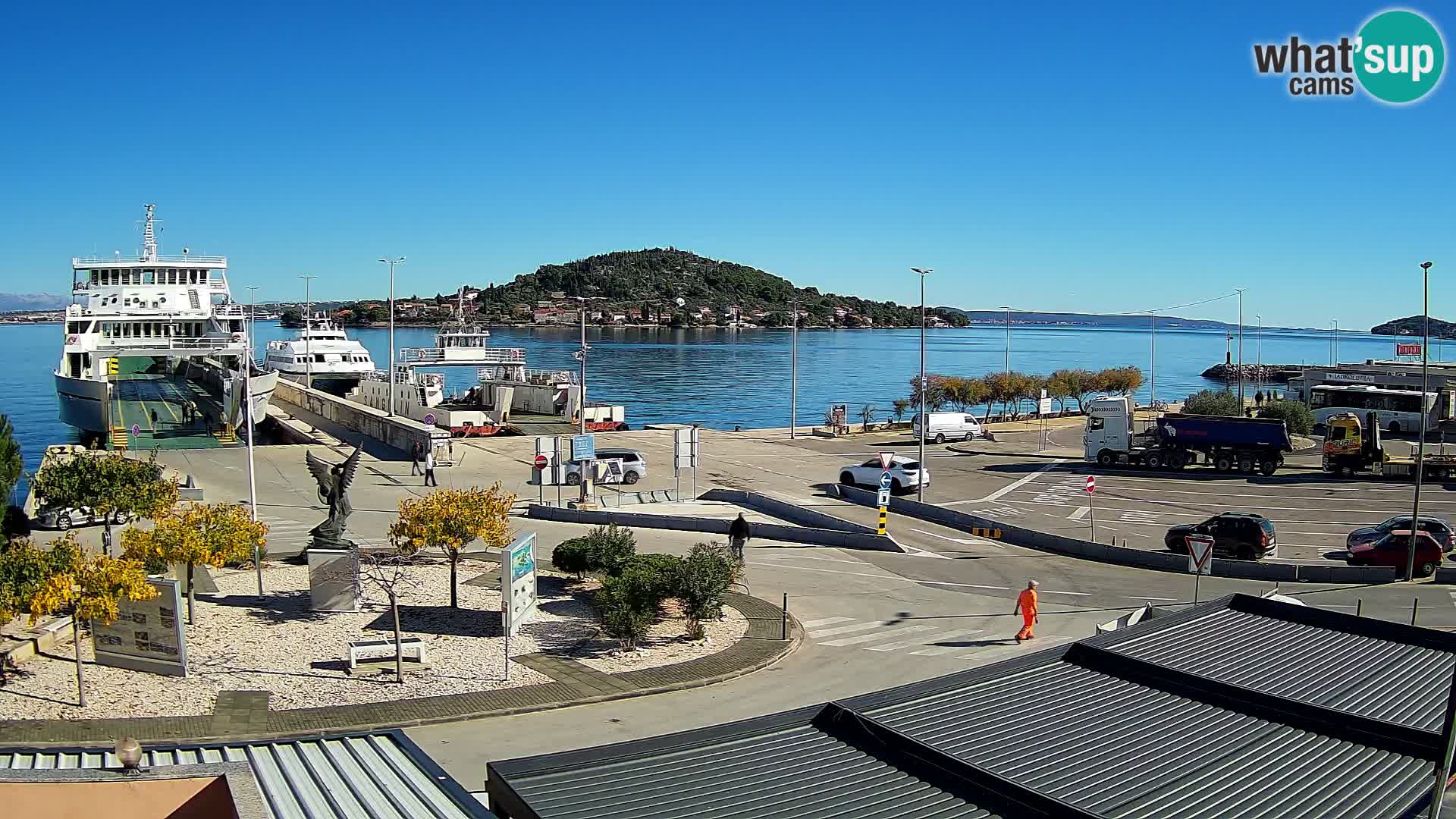 Web kamera Ugljan – Preko trajekt za Zadar
