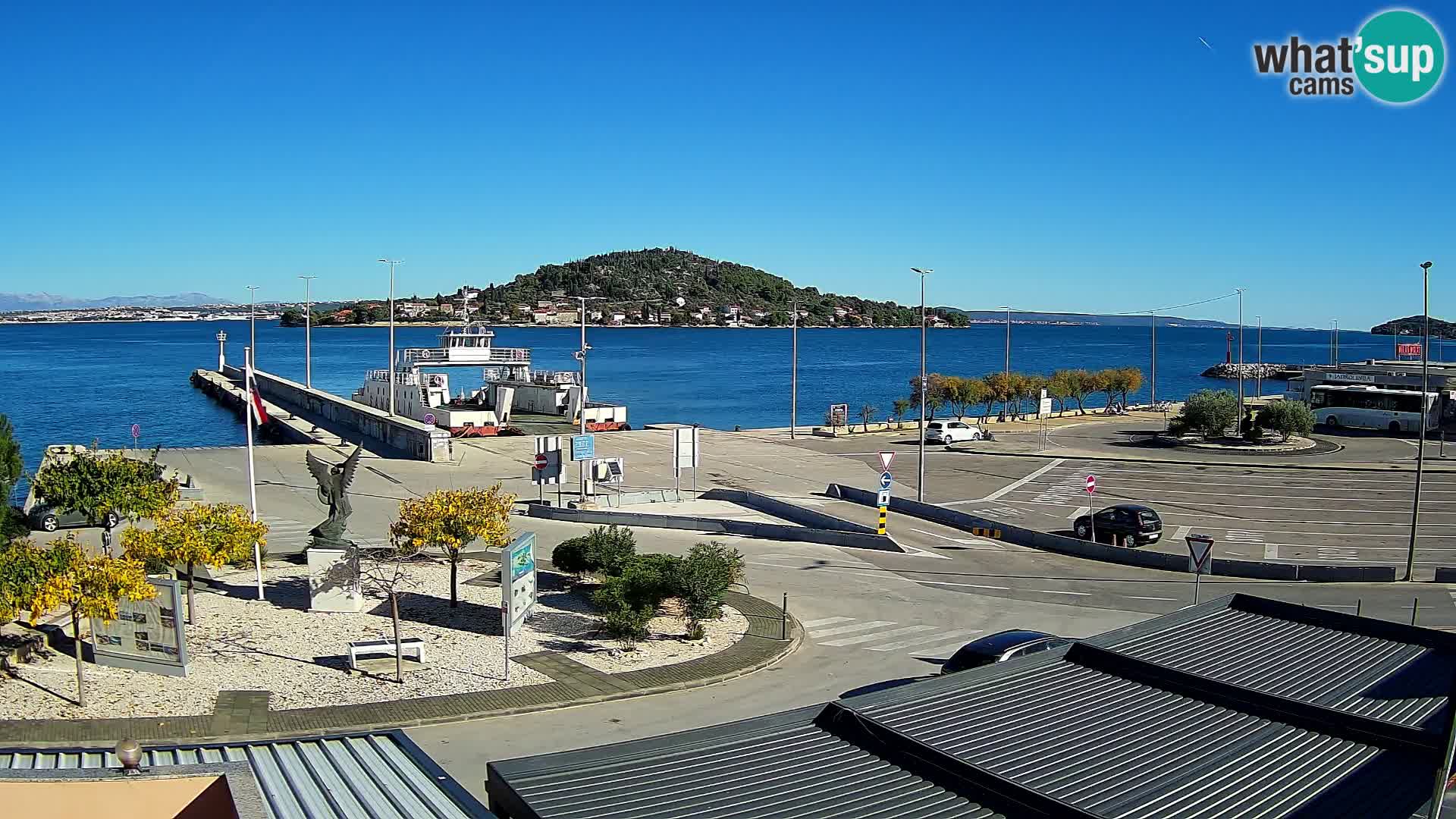 Spletna kamera Ugljan – trajekt Preko – Zadar