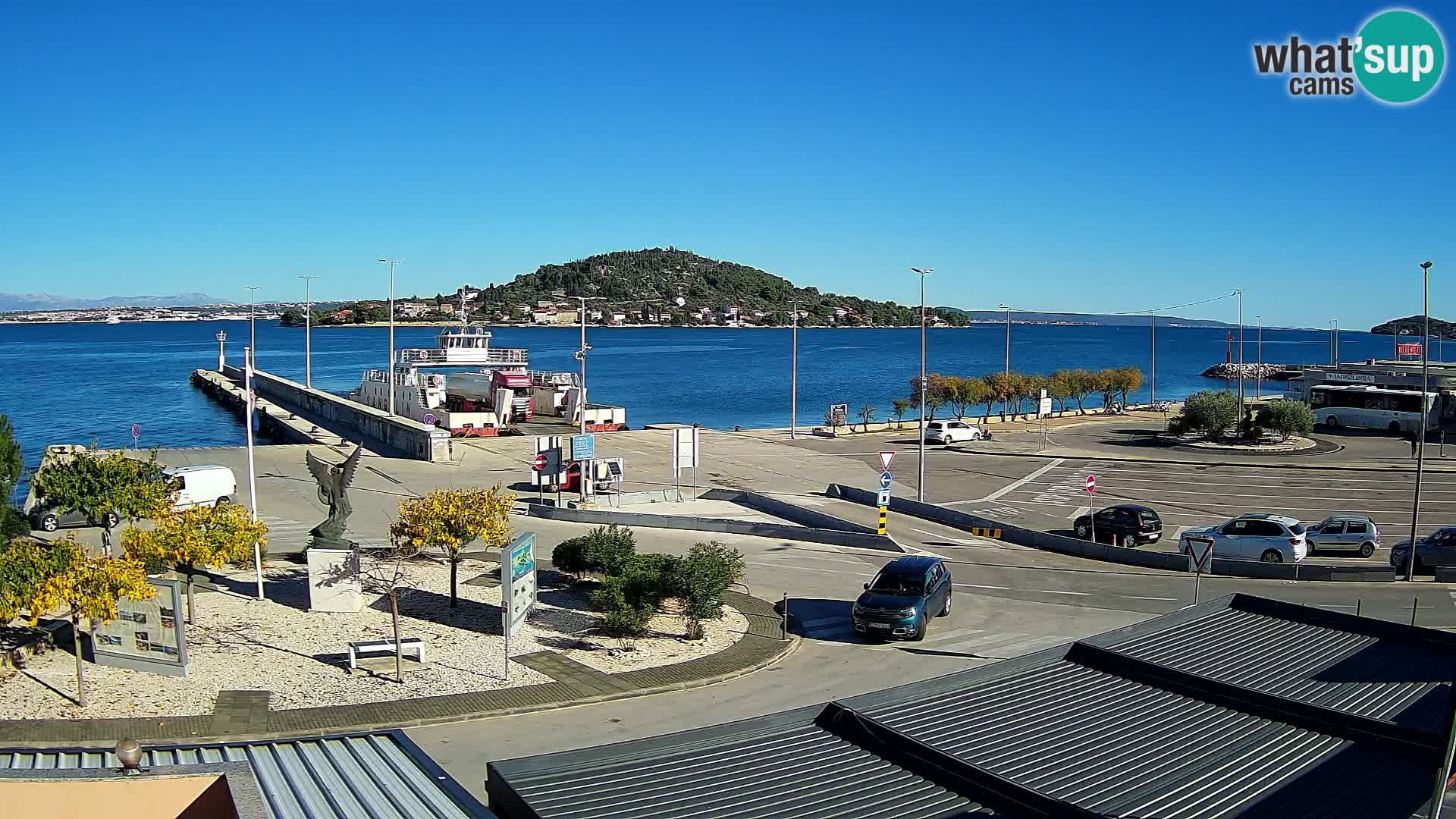 Webcam Ugliano – terminal traghetto da Preko a Zara