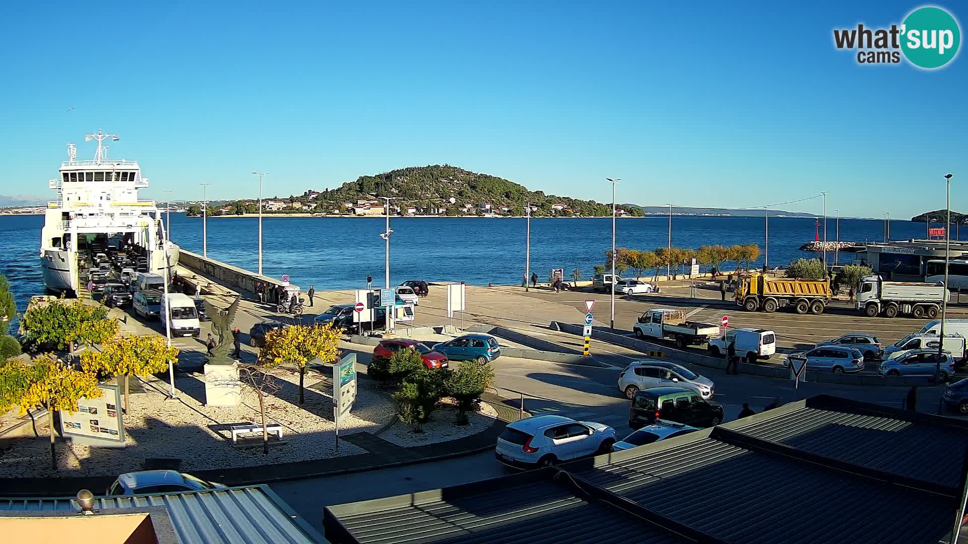 Spletna kamera Ugljan – trajekt Preko – Zadar