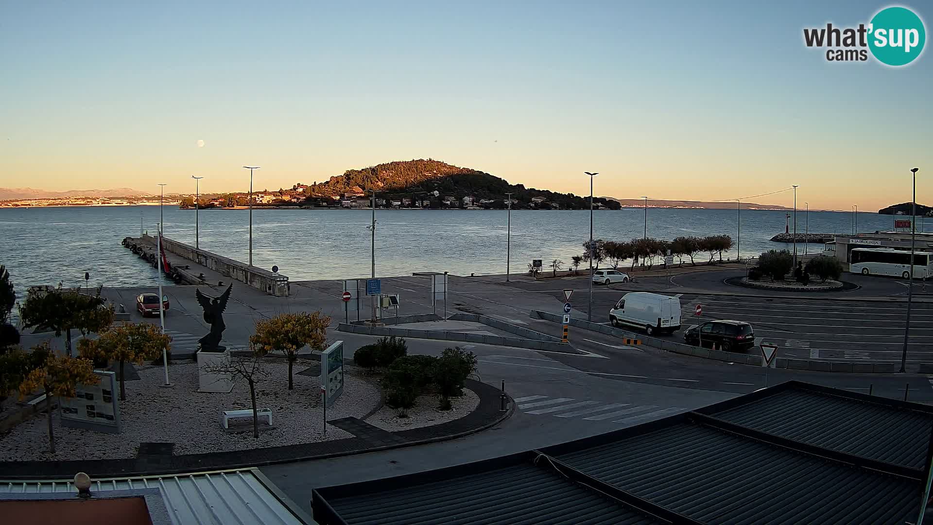 Web kamera Ugljan – Preko trajekt za Zadar