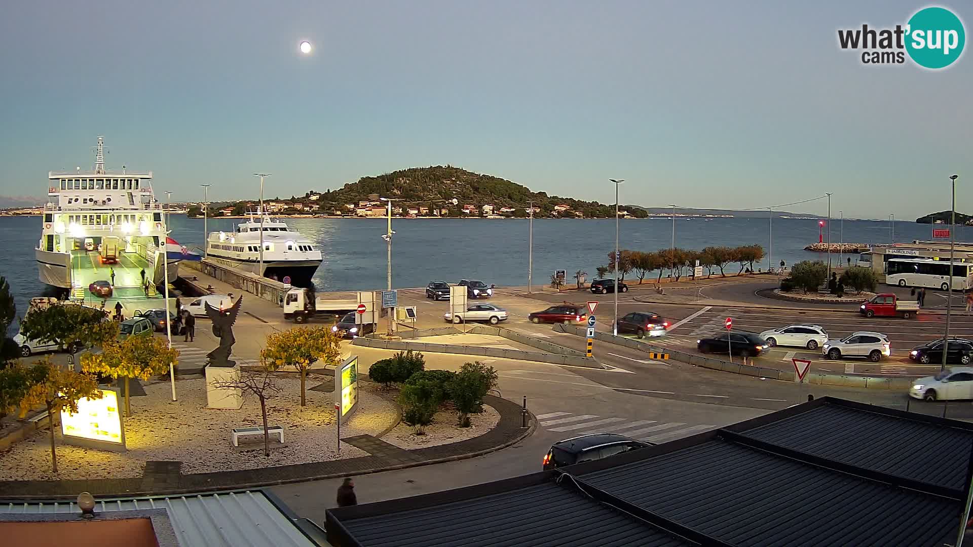 Webcam Ugliano – terminal traghetto da Preko a Zara