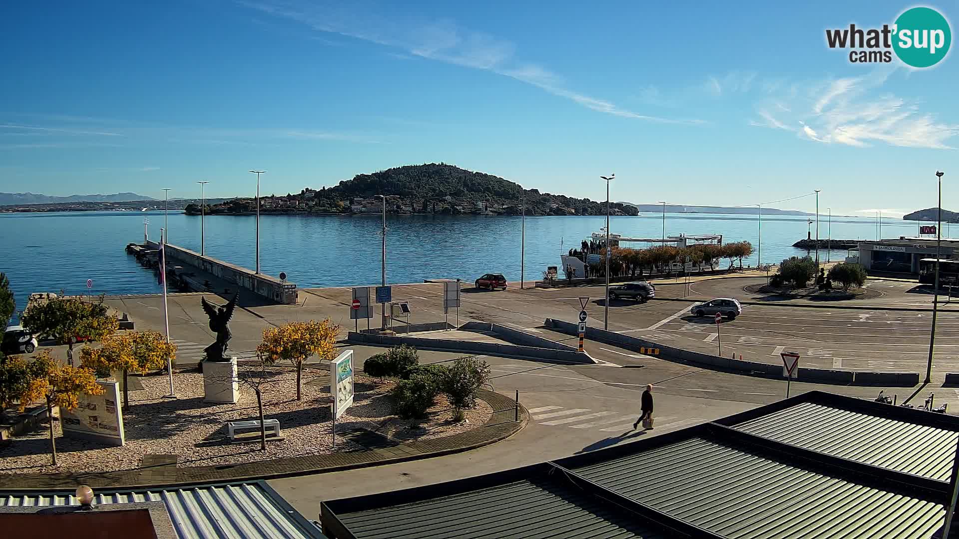 Webcam Ugliano – terminal traghetto da Preko a Zara