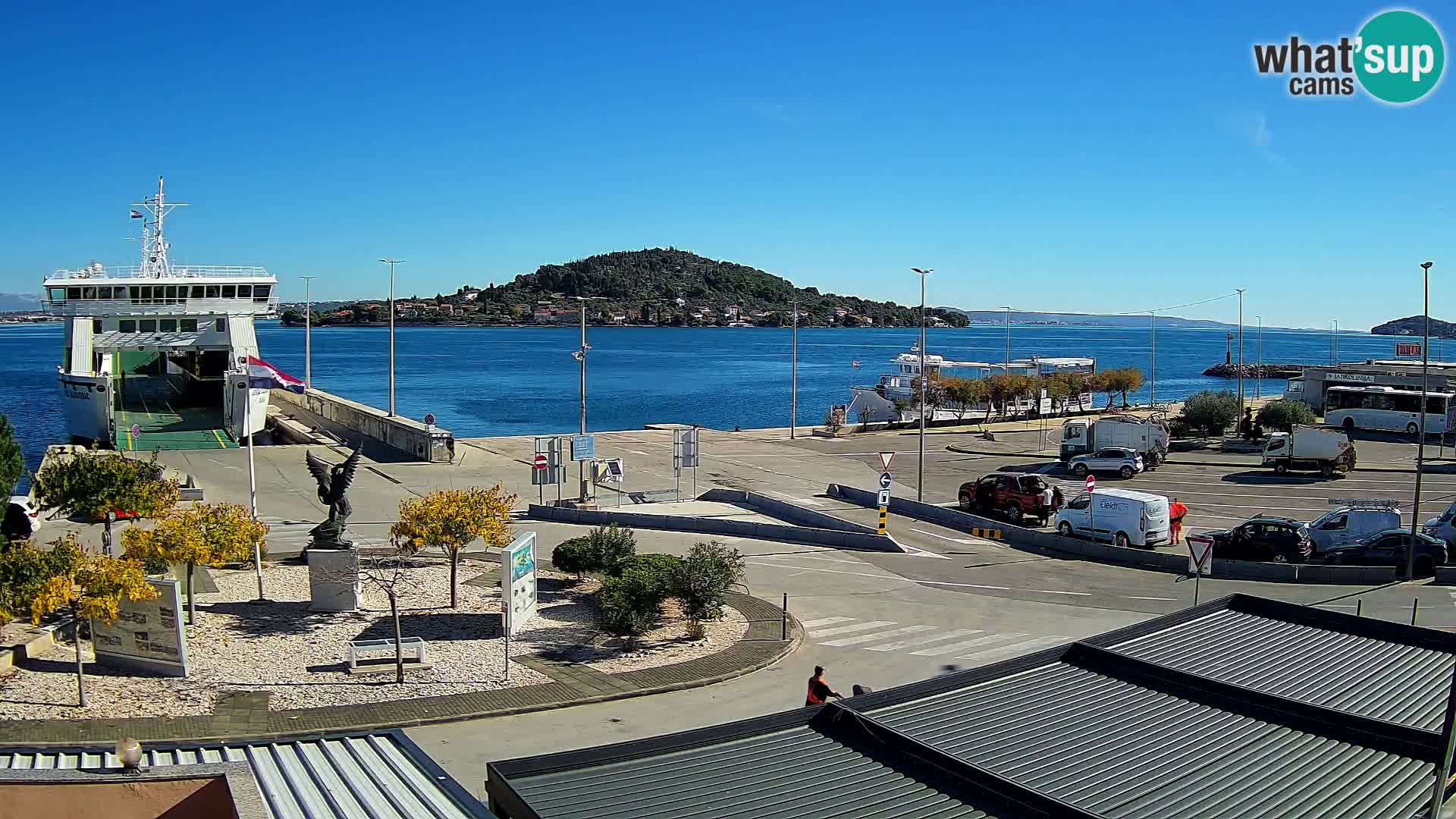 Spletna kamera Ugljan – trajekt Preko – Zadar