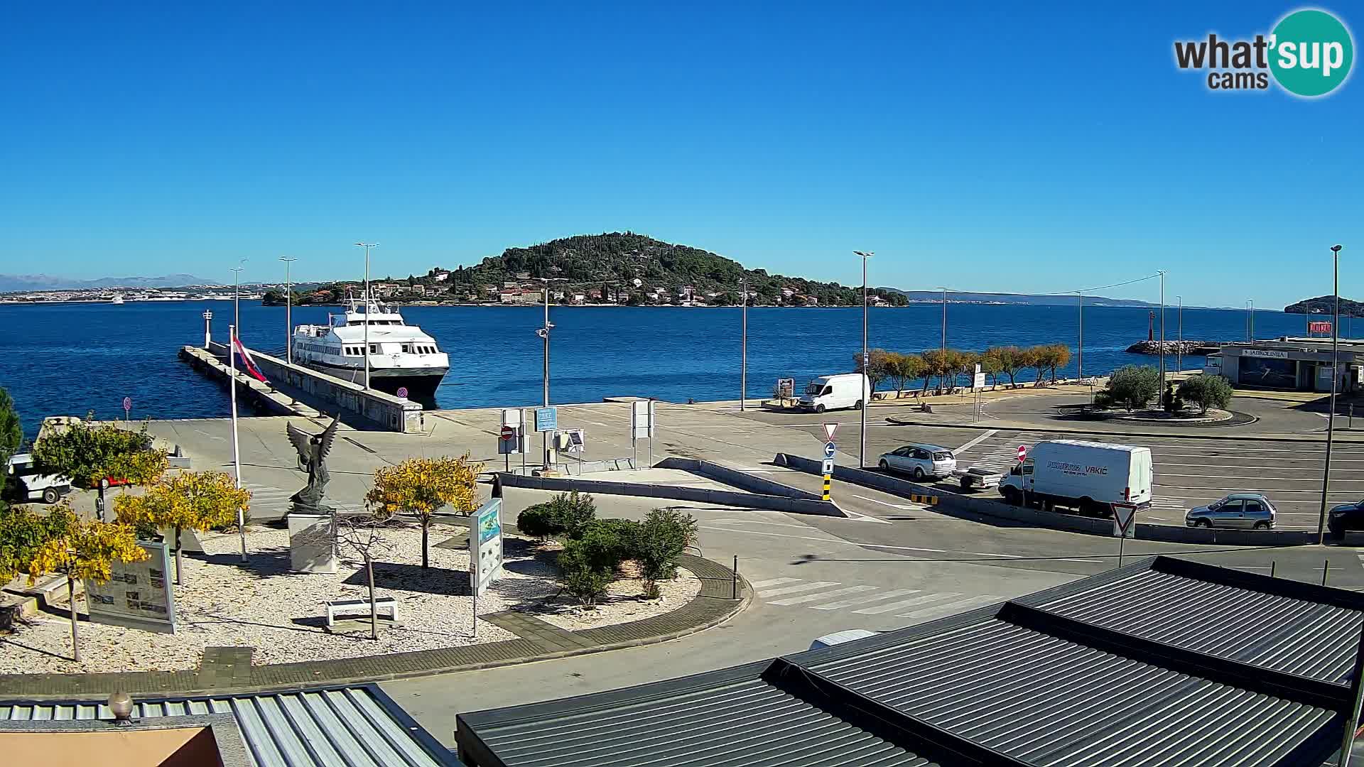Web kamera Ugljan – Preko trajekt za Zadar