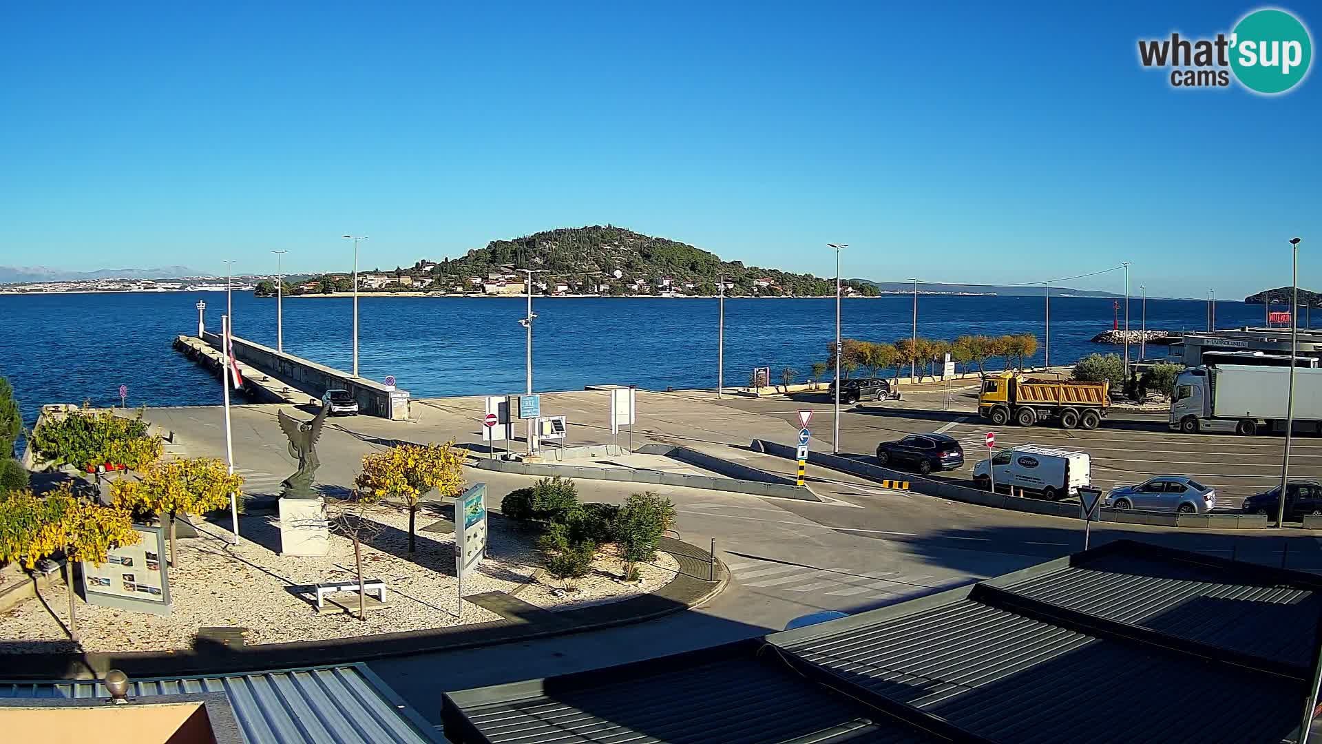 Web kamera Ugljan – Preko trajekt za Zadar
