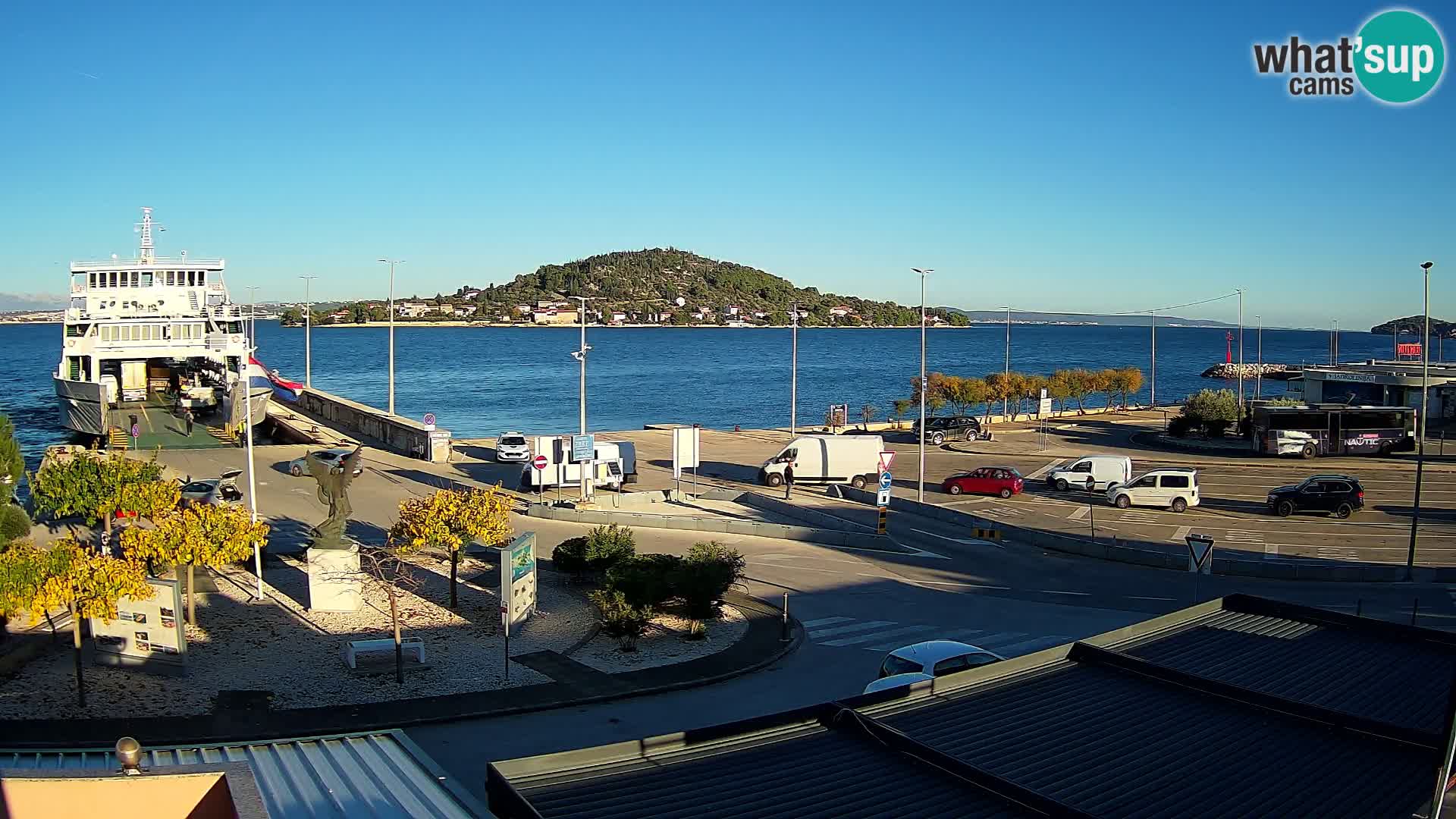 Web kamera Ugljan – Preko trajekt za Zadar