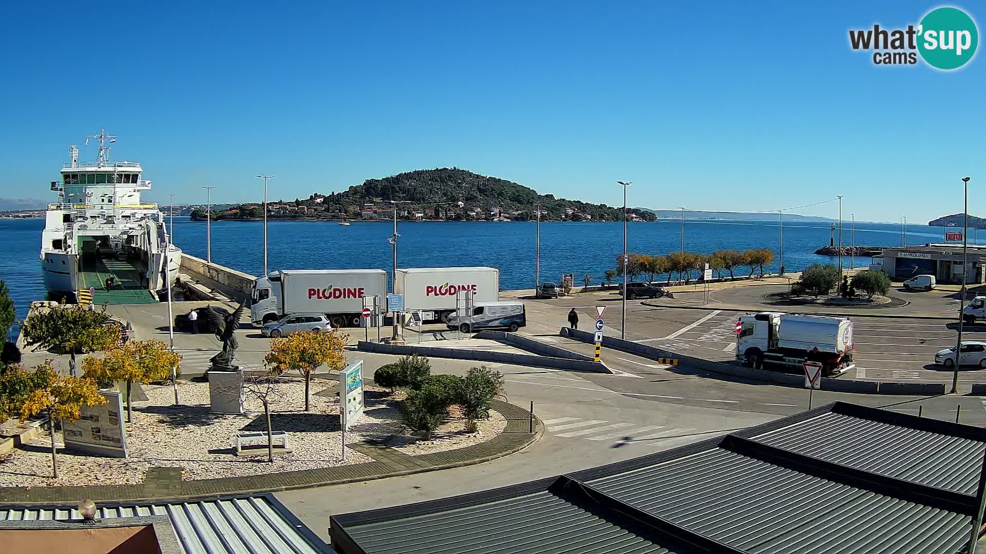 Spletna kamera Ugljan – trajekt Preko – Zadar