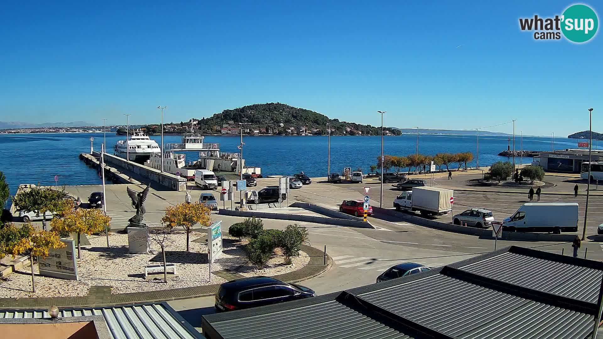 Spletna kamera Ugljan – trajekt Preko – Zadar