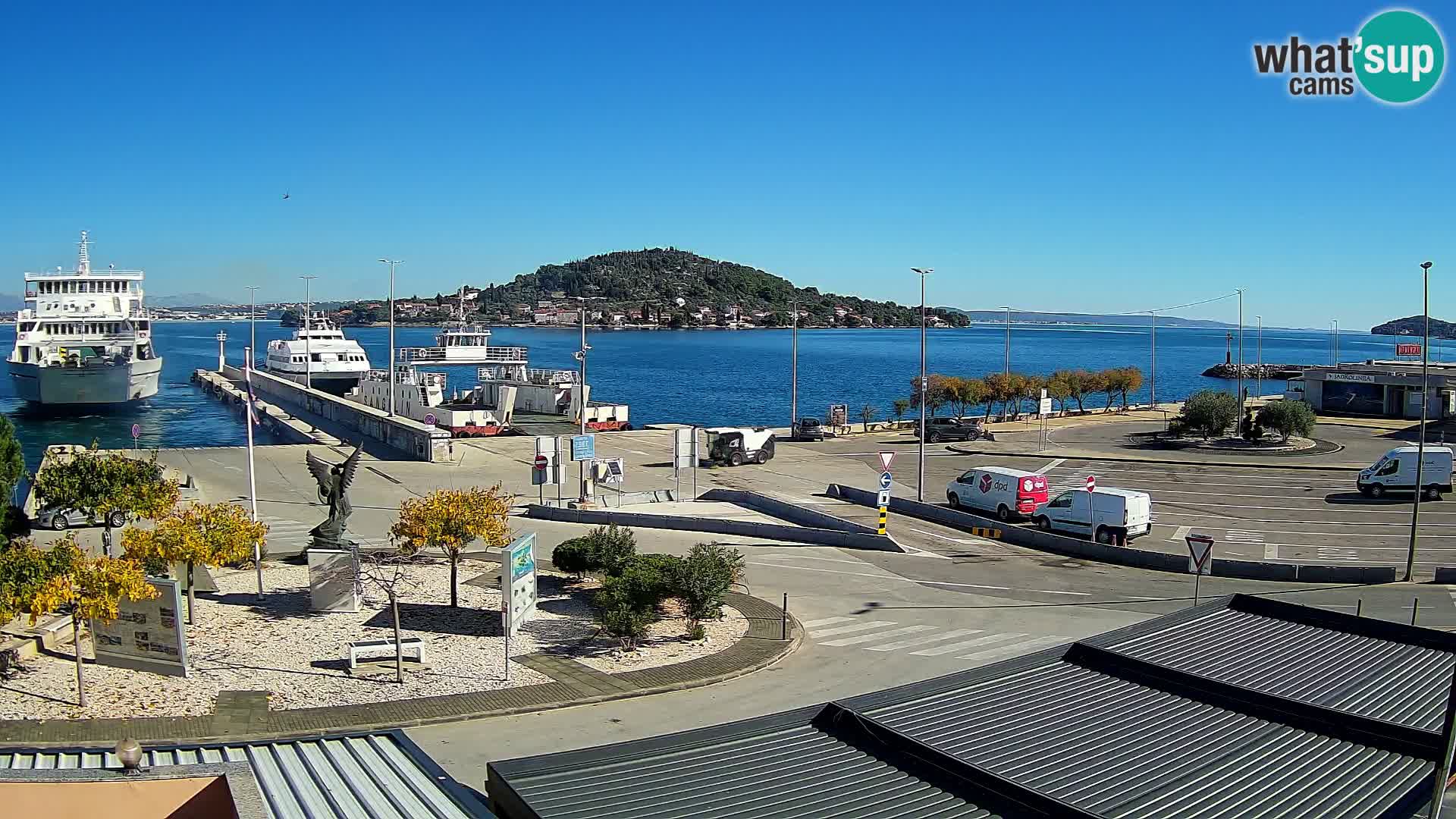 Webcam Ugliano – terminal traghetto da Preko a Zara