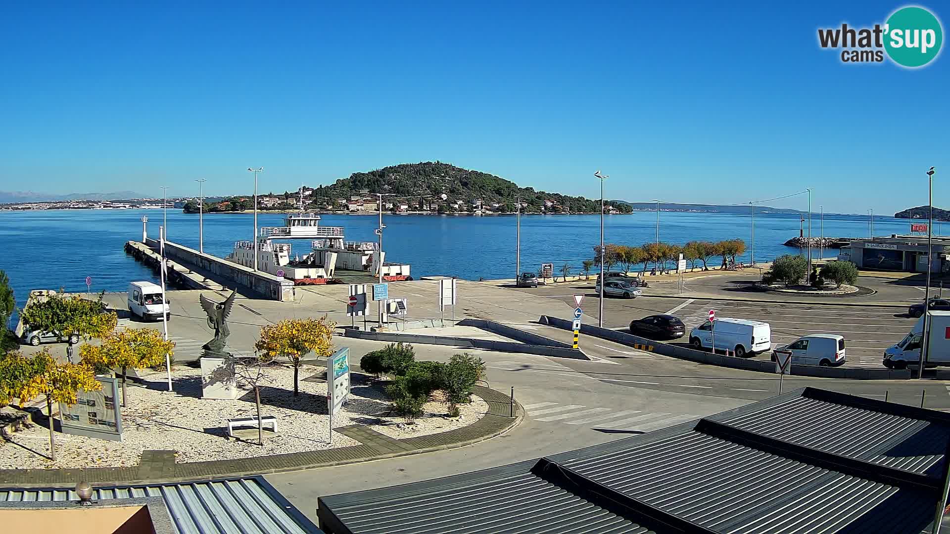 Spletna kamera Ugljan – trajekt Preko – Zadar