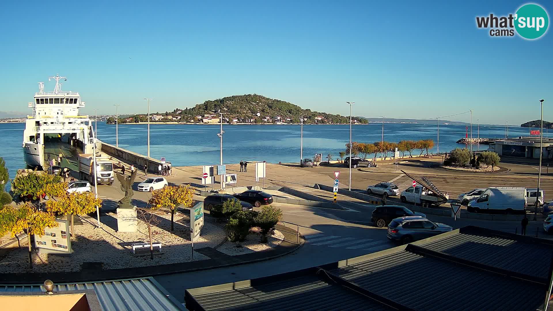 Webcam Ugliano – terminal traghetto da Preko a Zara