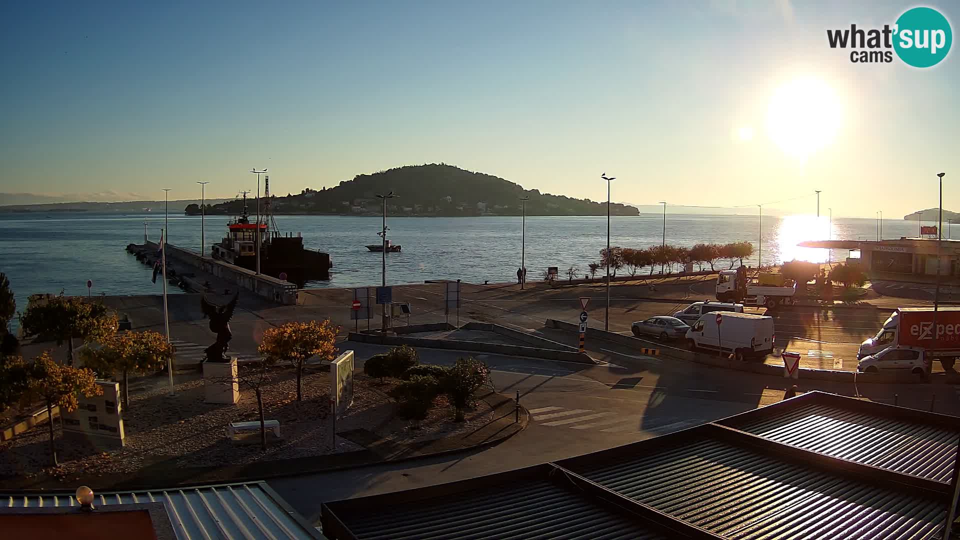 Web kamera Ugljan – Preko trajekt za Zadar