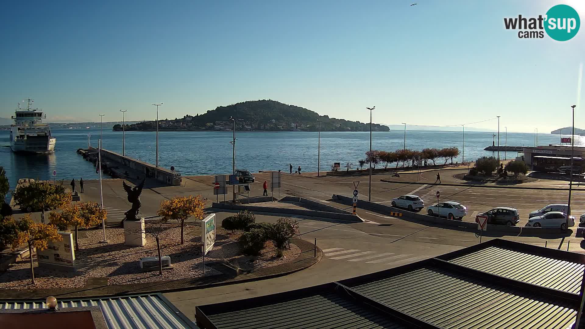 Web kamera Ugljan – Preko trajekt za Zadar