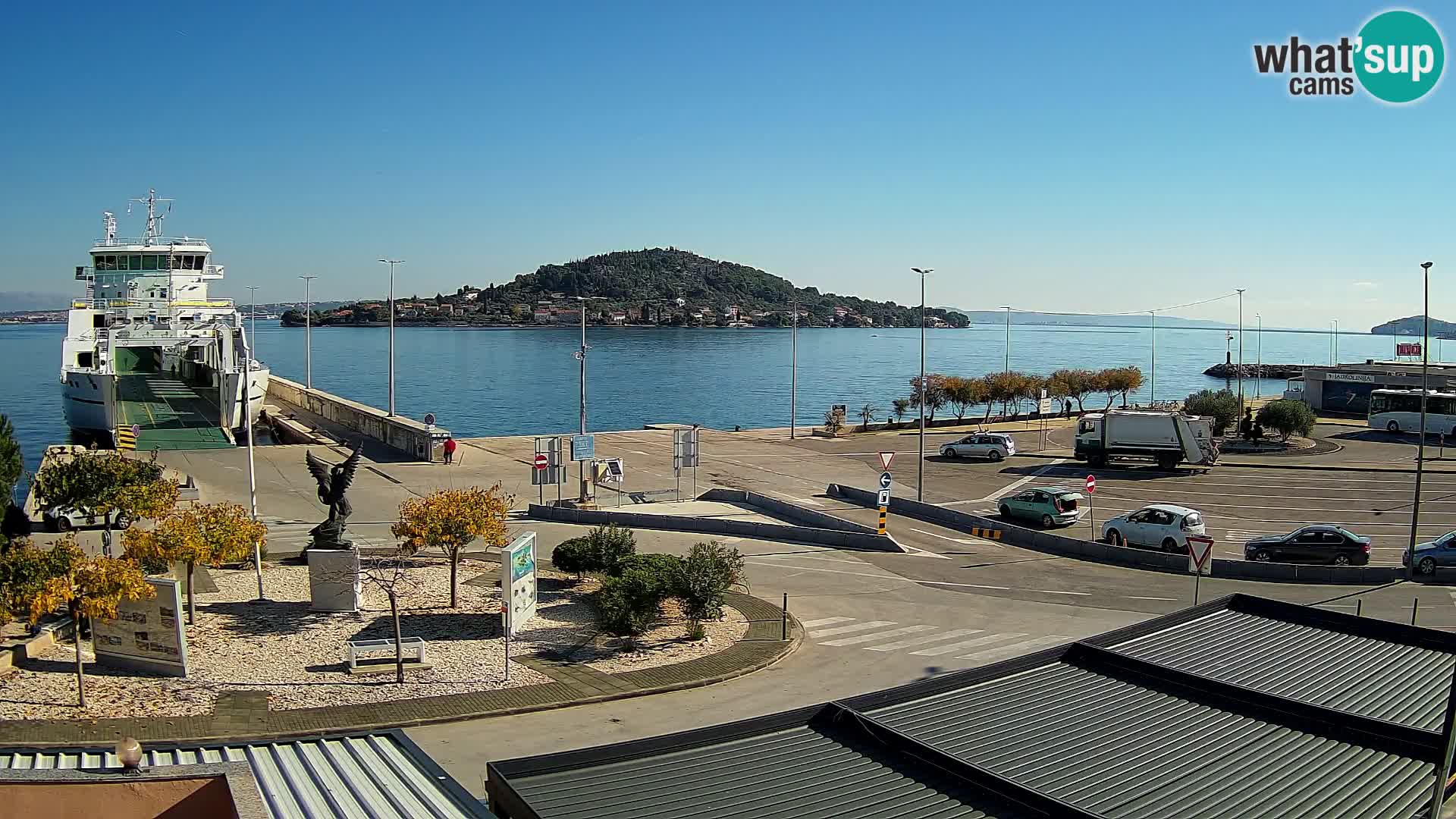 Web kamera Ugljan – Preko trajekt za Zadar