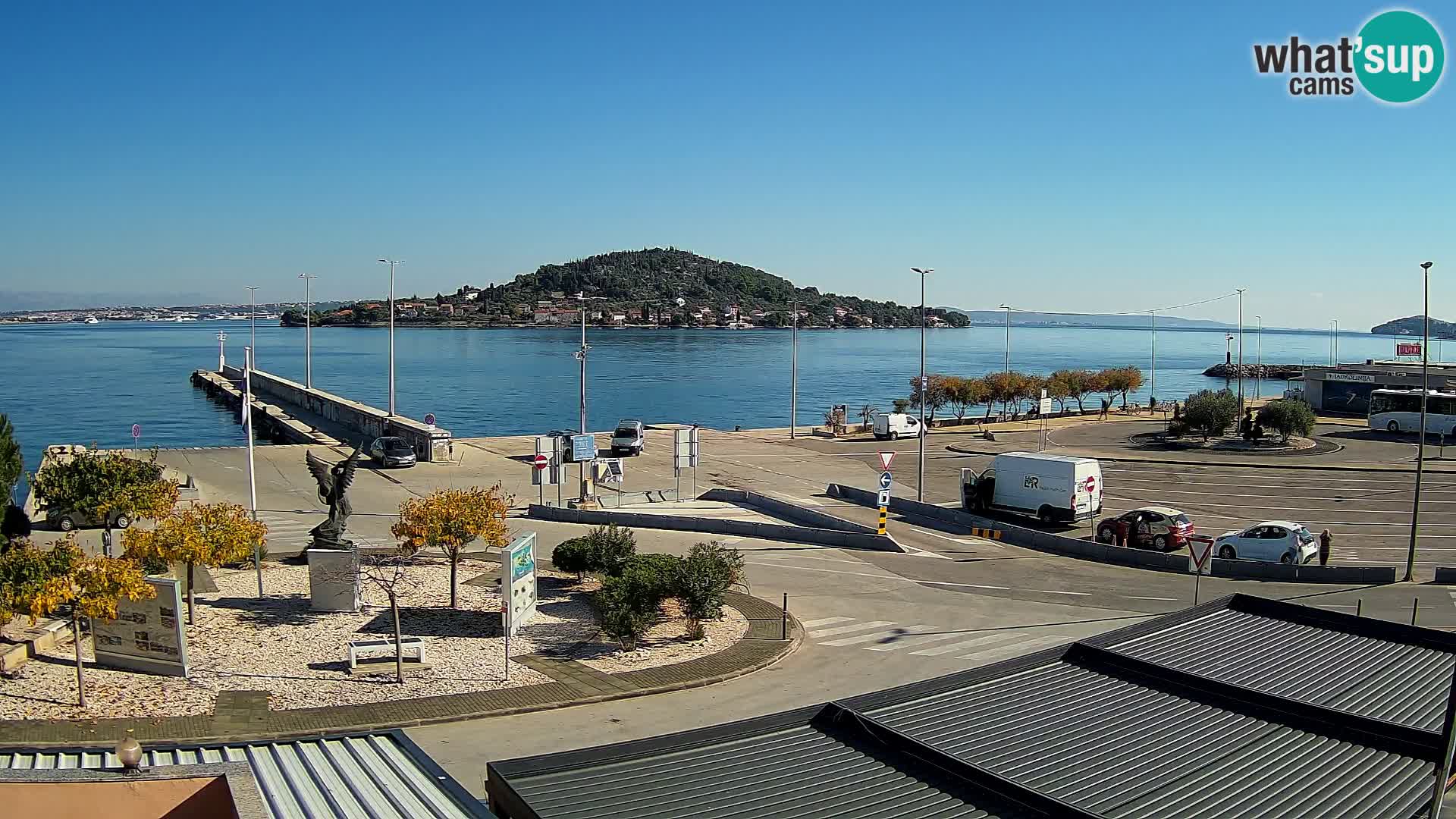 Web kamera Ugljan – Preko trajekt za Zadar