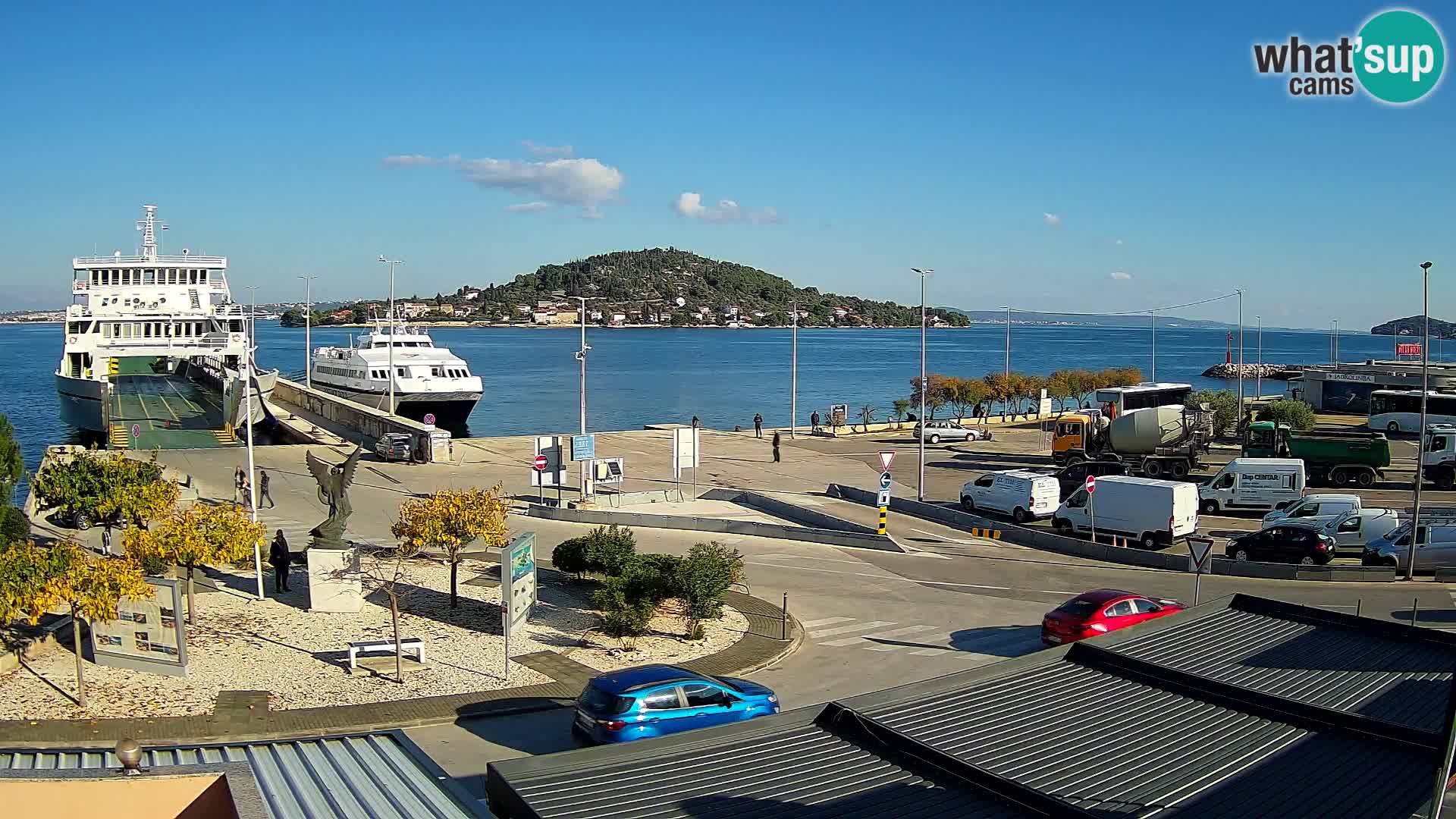 Spletna kamera Ugljan – trajekt Preko – Zadar