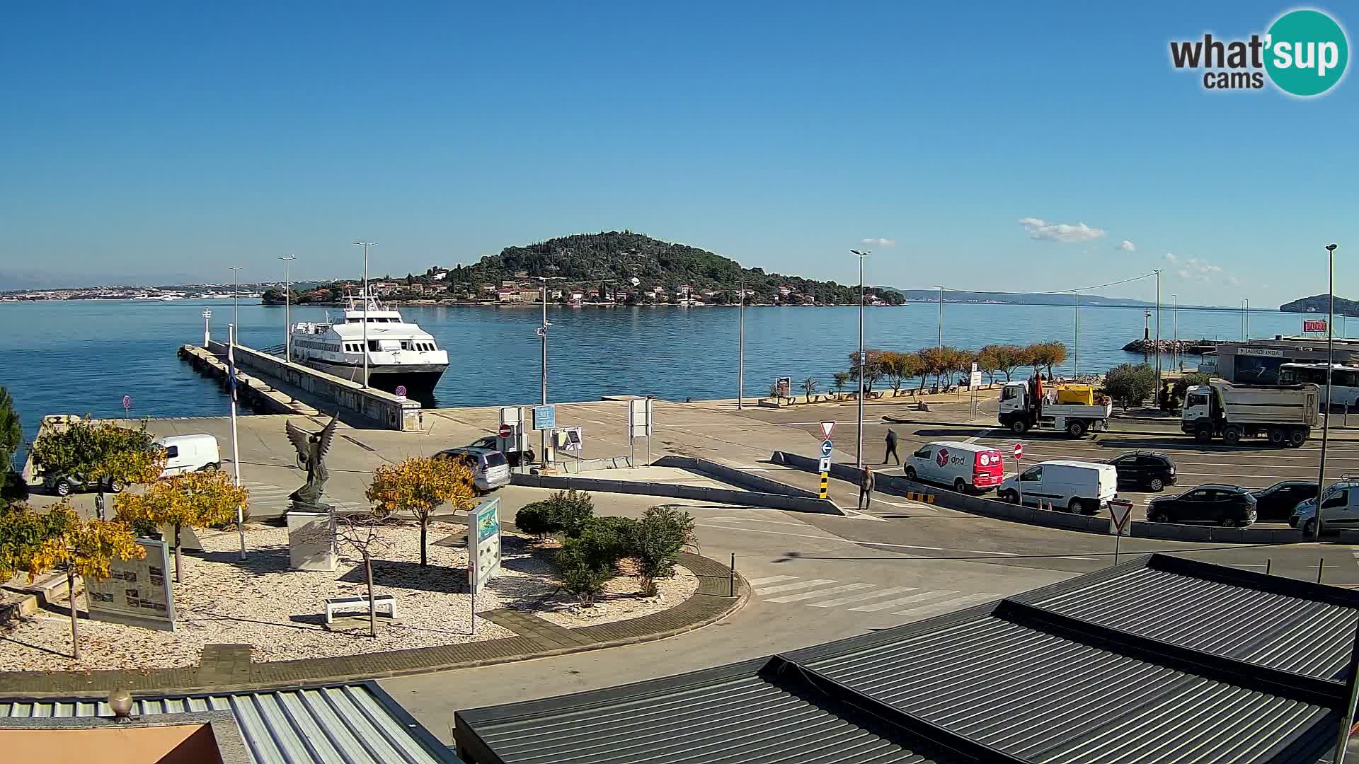 Spletna kamera Ugljan – trajekt Preko – Zadar