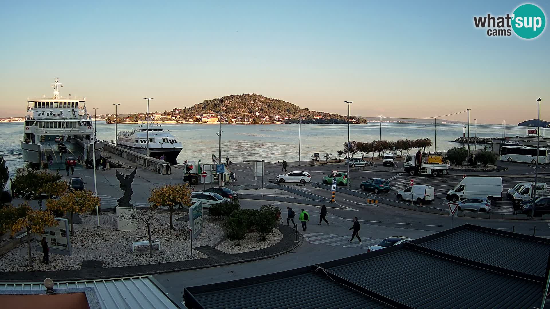 Webcam Ugliano – terminal traghetto da Preko a Zara