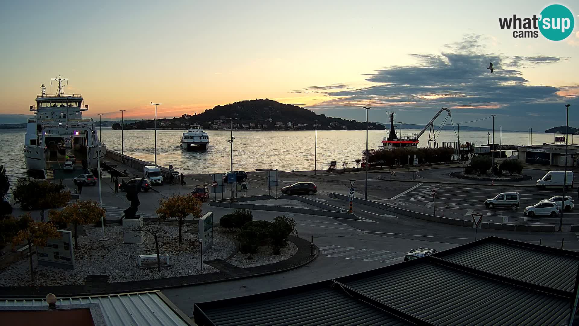 Web kamera Ugljan – Preko trajekt za Zadar